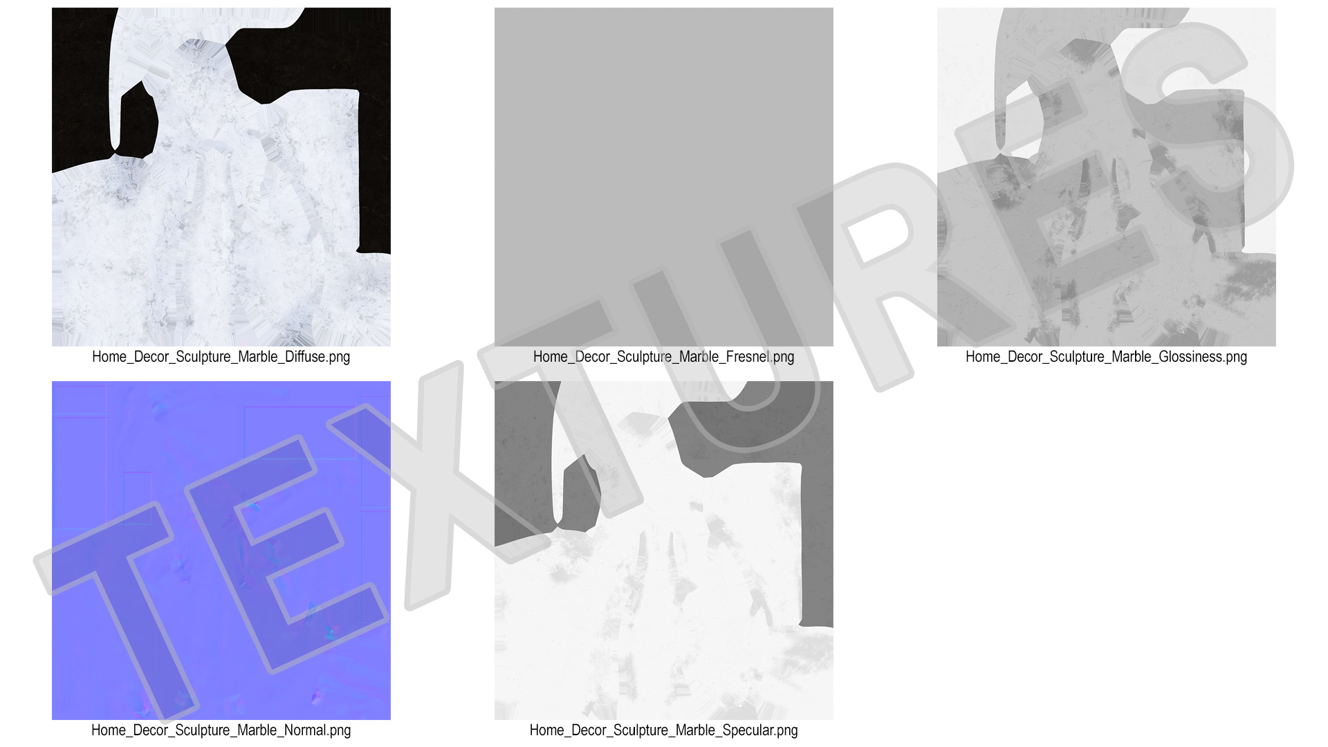 3D Marble Abstract Modern Sculpture Home Decoration model