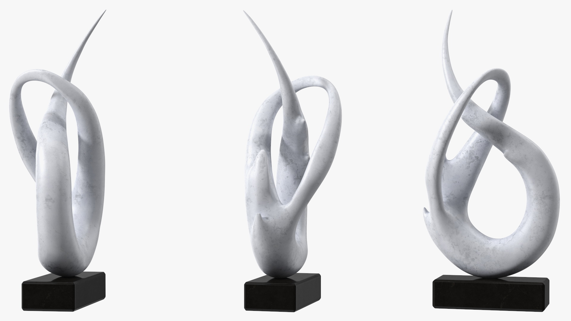 3D Marble Abstract Modern Sculpture Home Decoration model