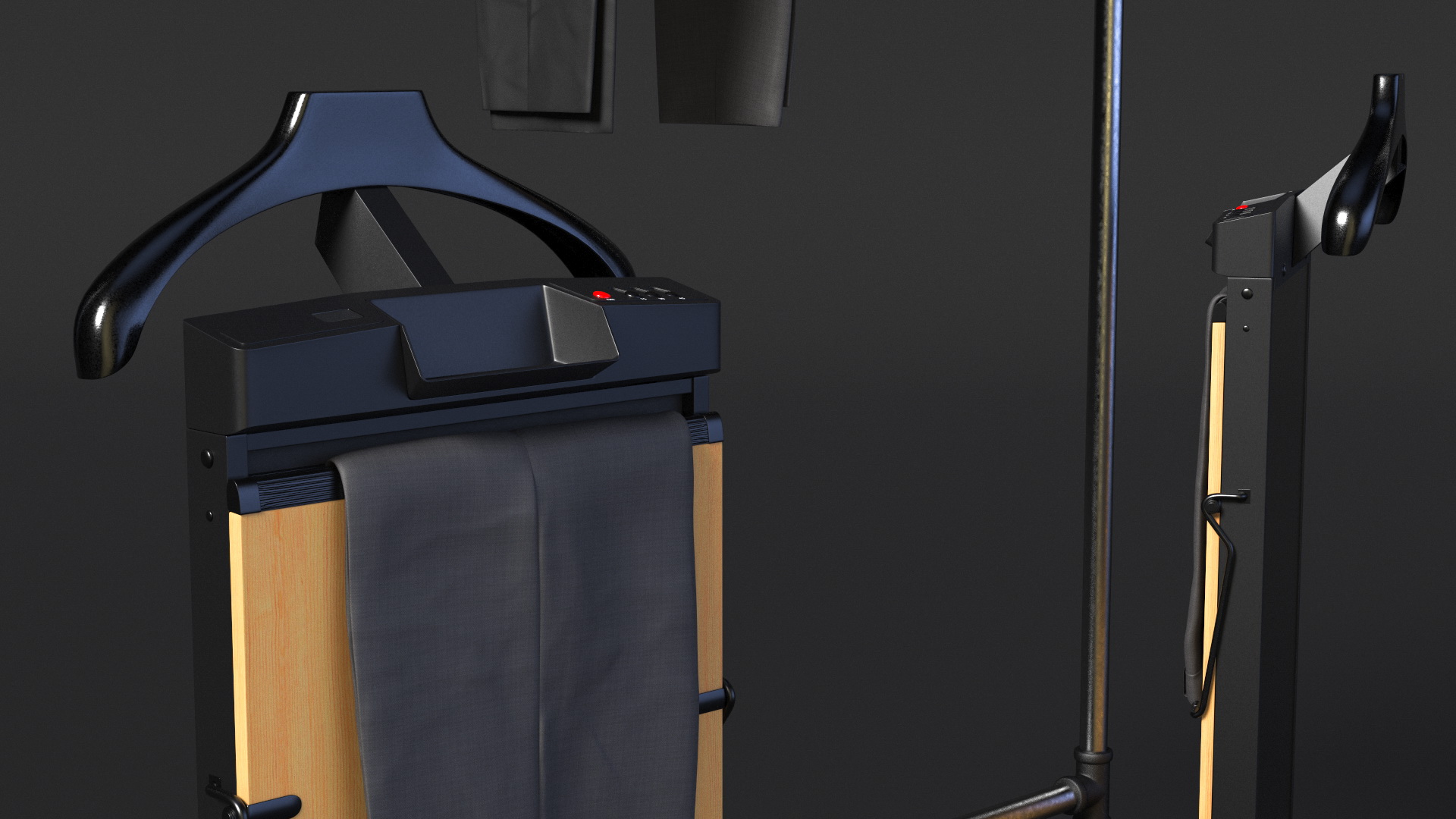 3D Trousers Press and Clothing Rack with Pants model