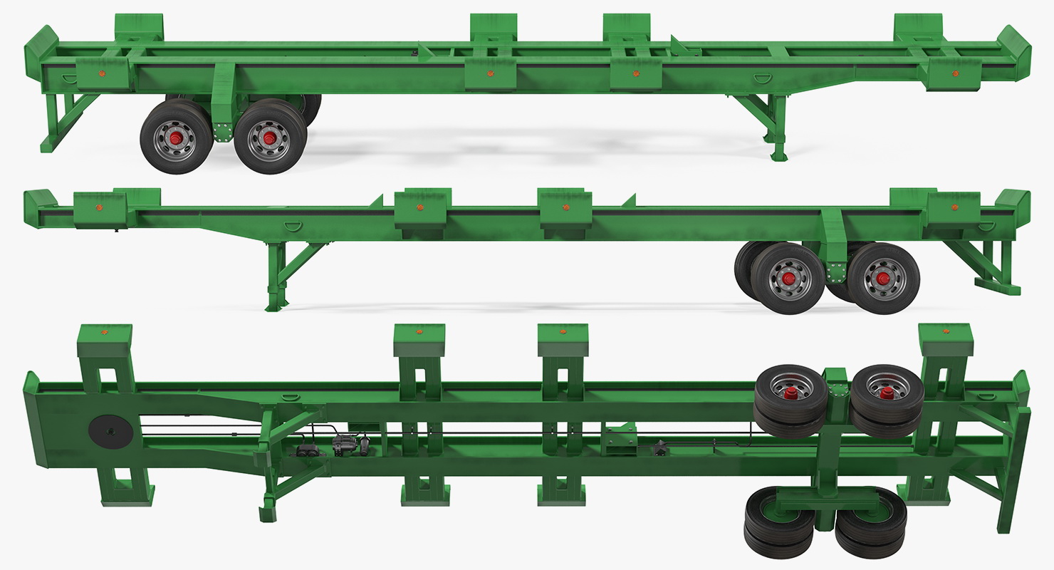 3D model Container Trailer Generic