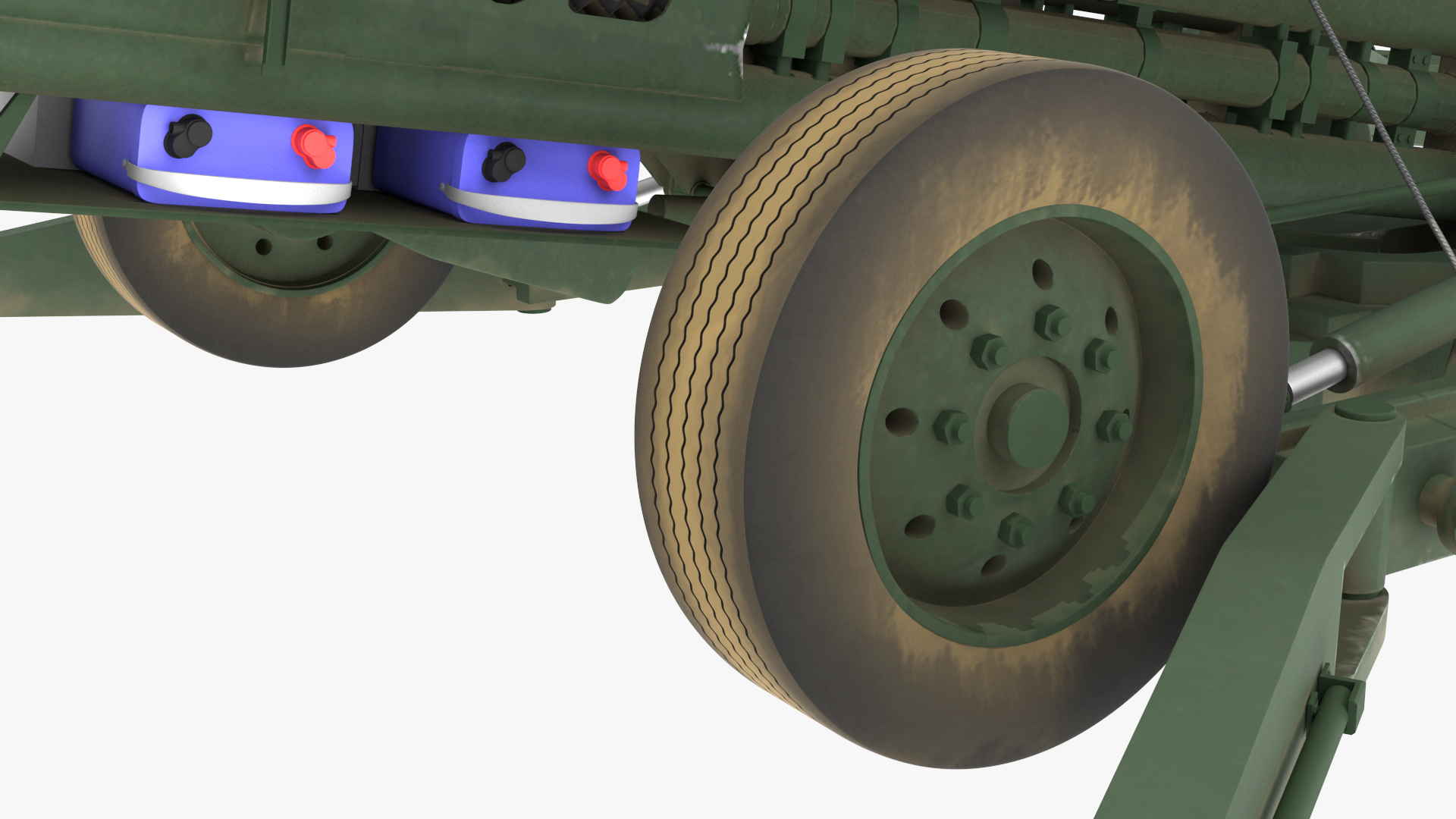 3D model US Army Transport Helicopter With Howitzer M777 155mm Rigged