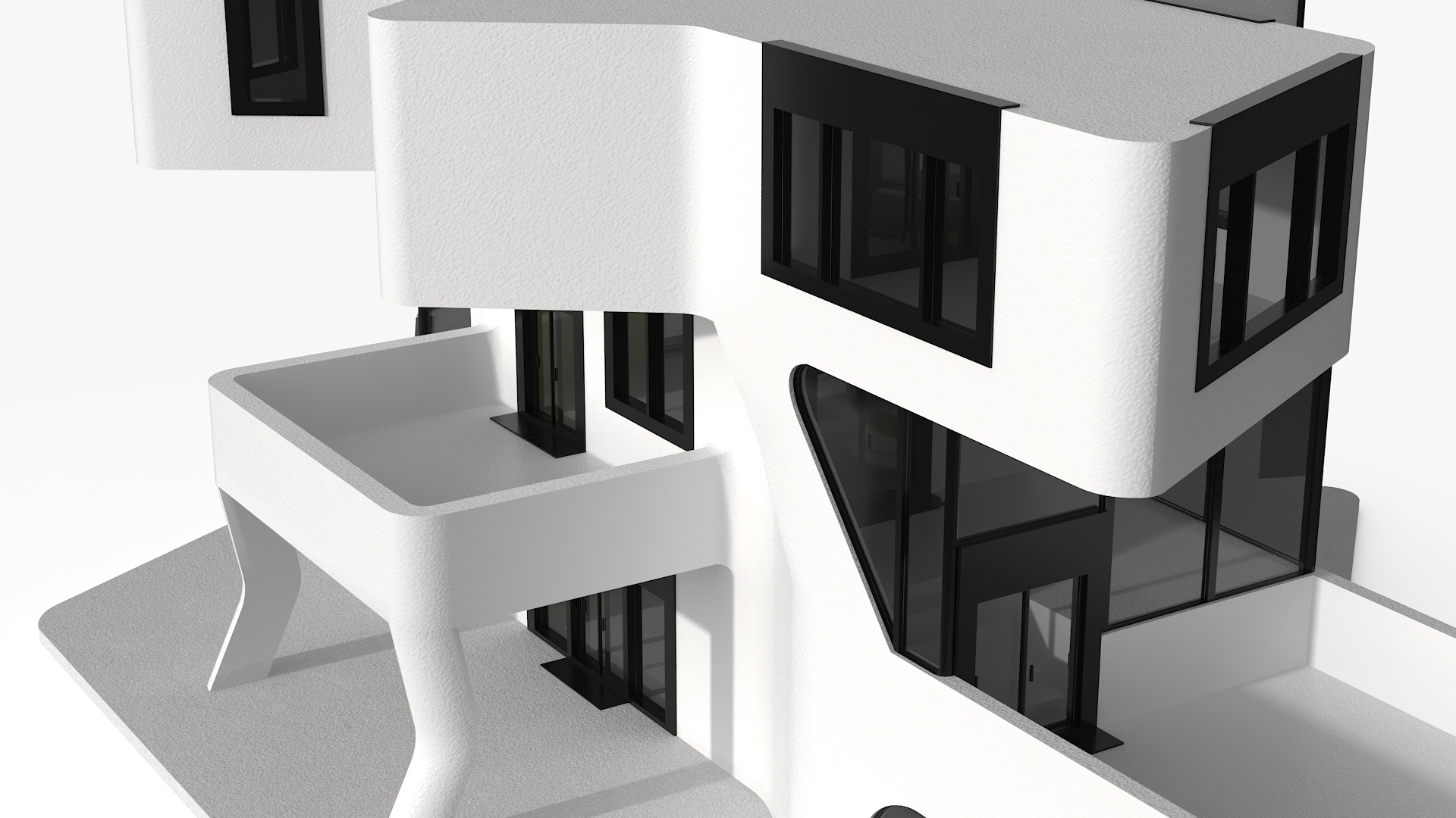 Futuristic House White 3D