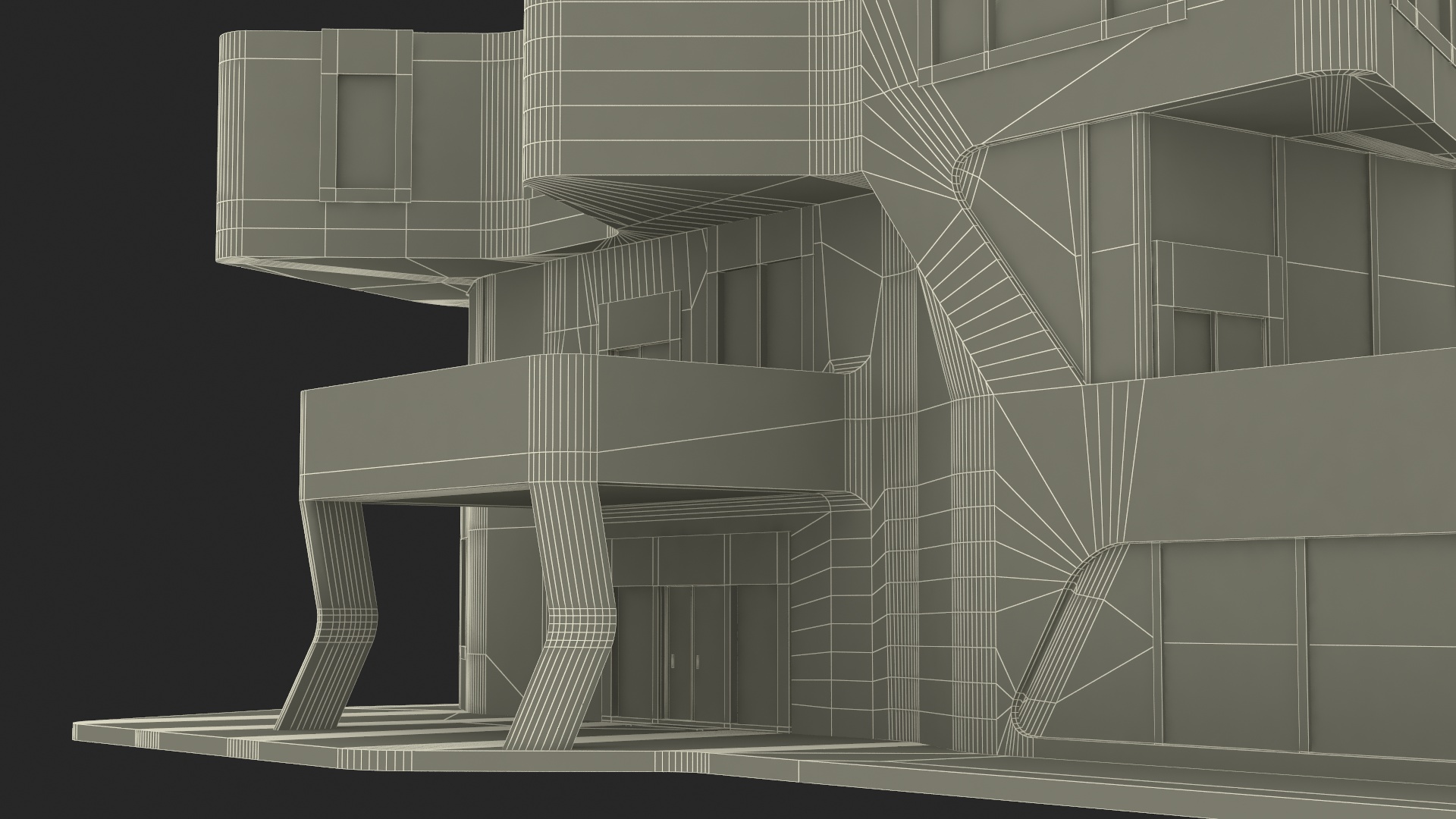 Futuristic House White 3D