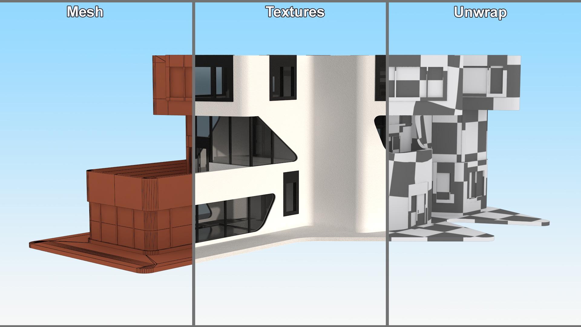 Futuristic House White 3D