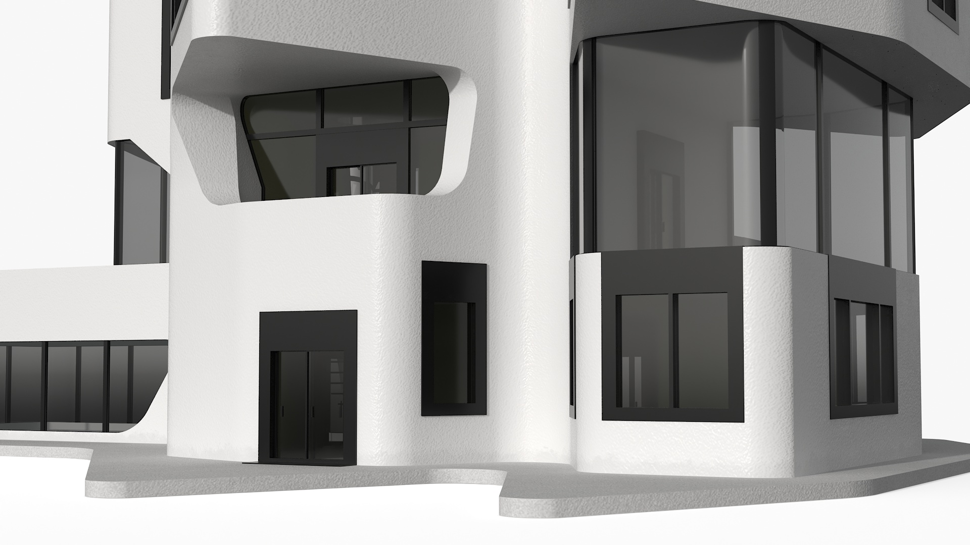 Futuristic House White 3D