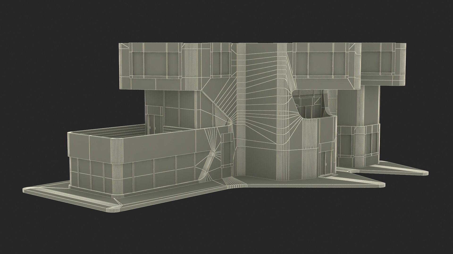 Futuristic House White 3D