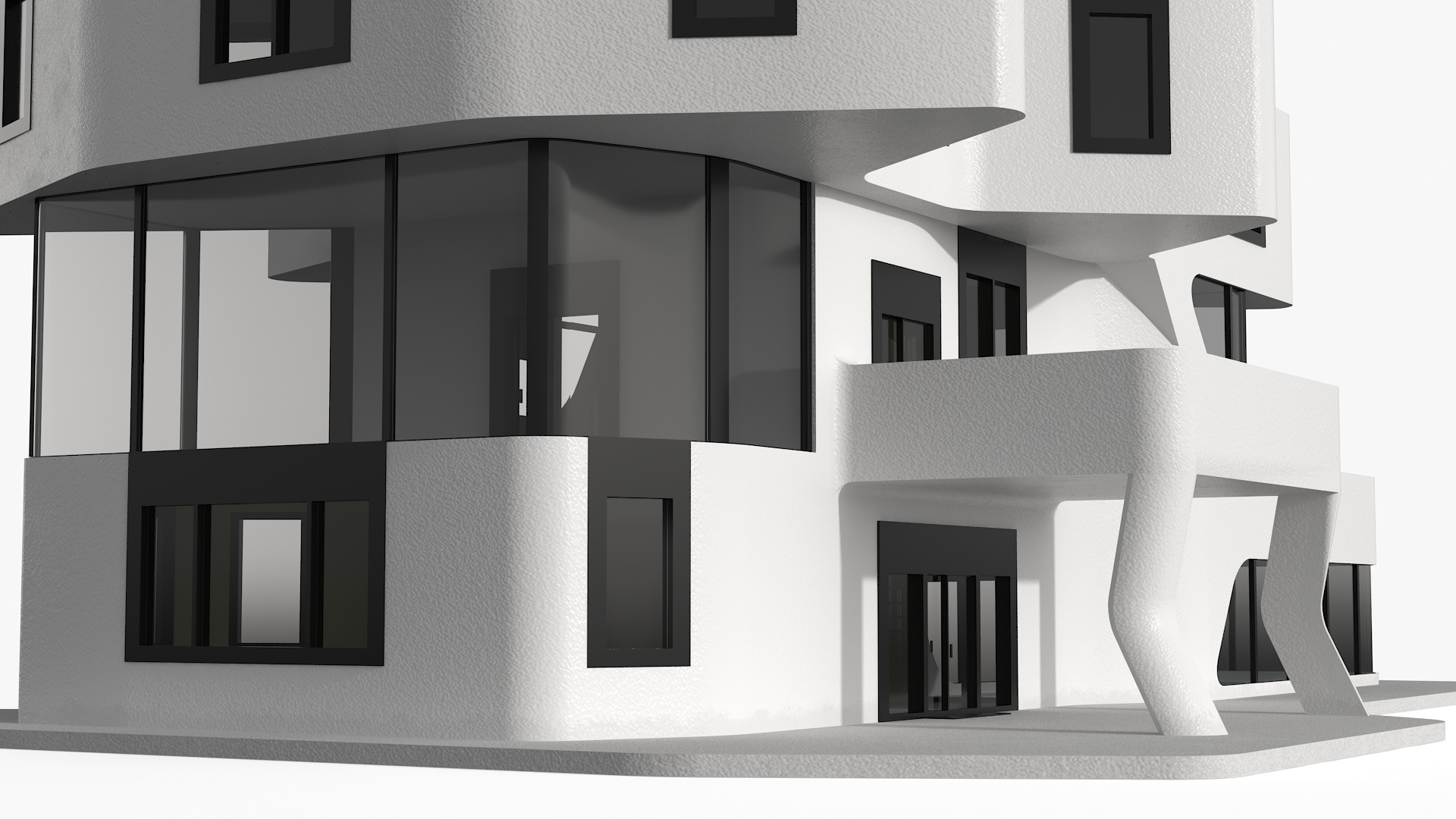 Futuristic House White 3D