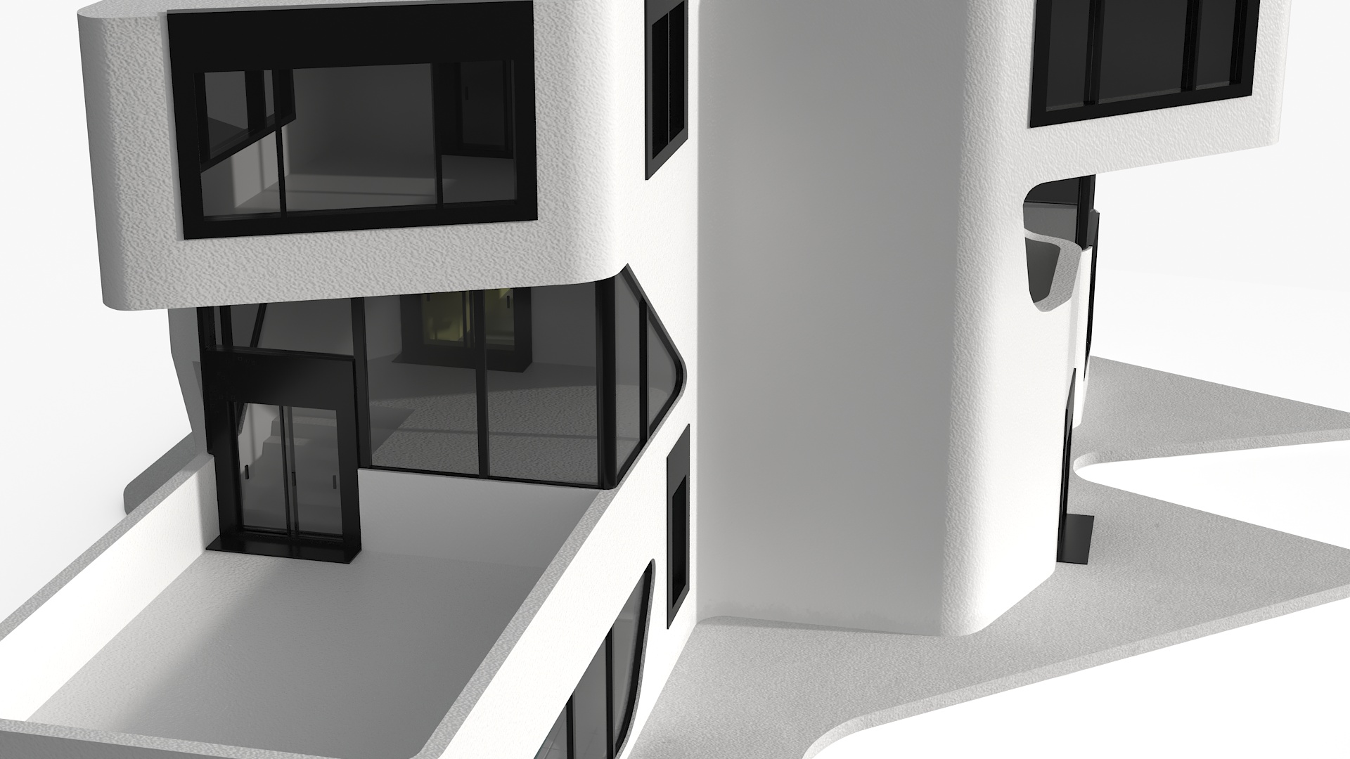 Futuristic House White 3D