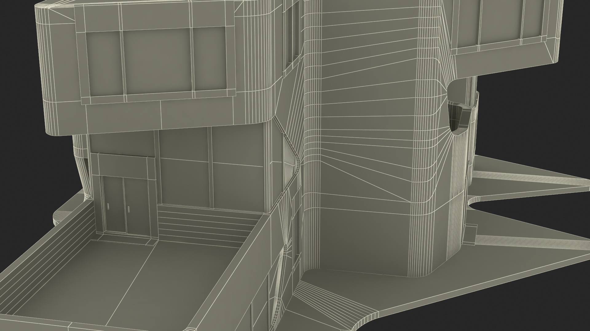 Futuristic House White 3D