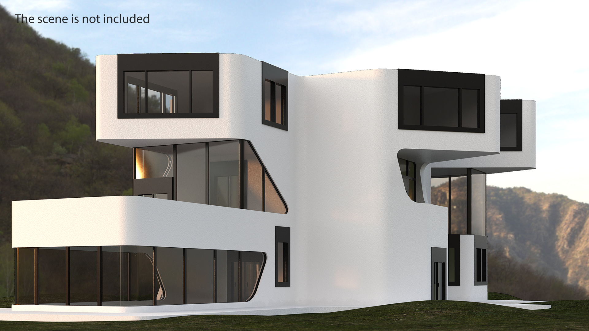Futuristic House White 3D