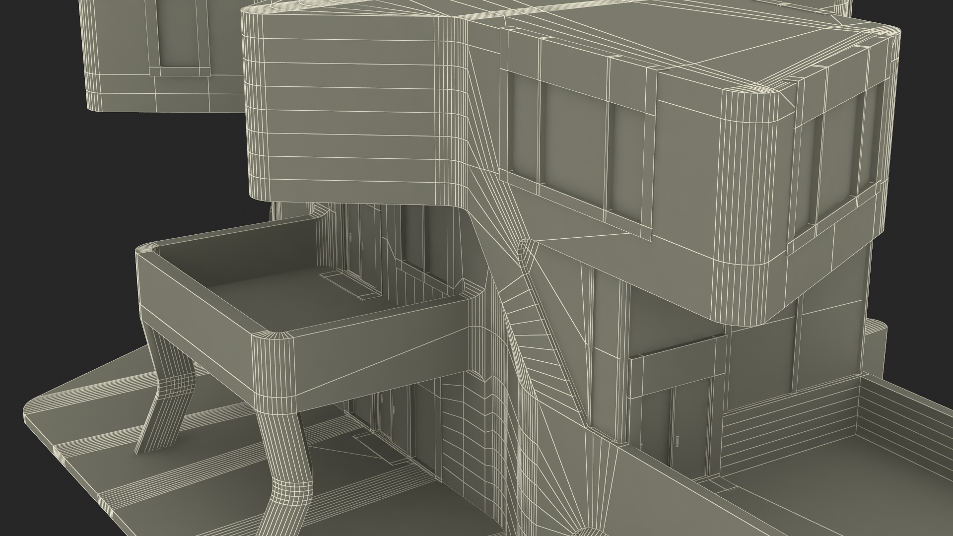 Futuristic House White 3D