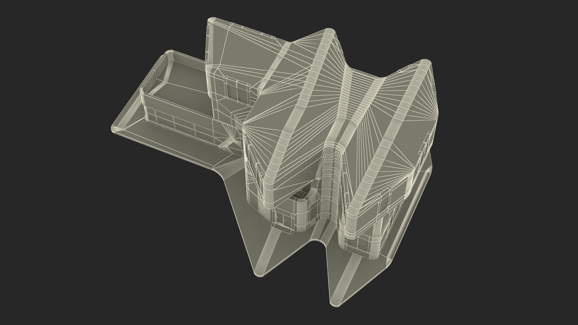 Futuristic House White 3D