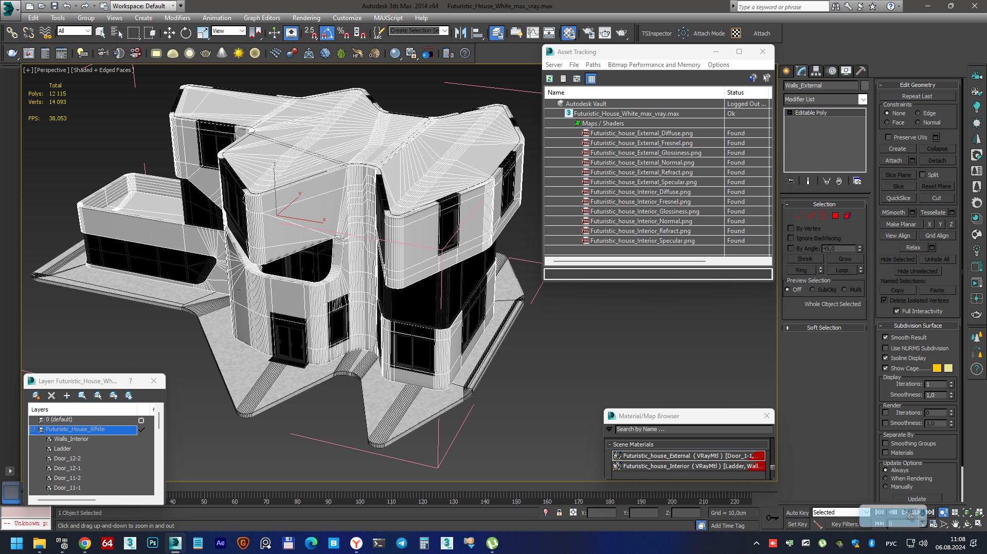 Futuristic House White 3D