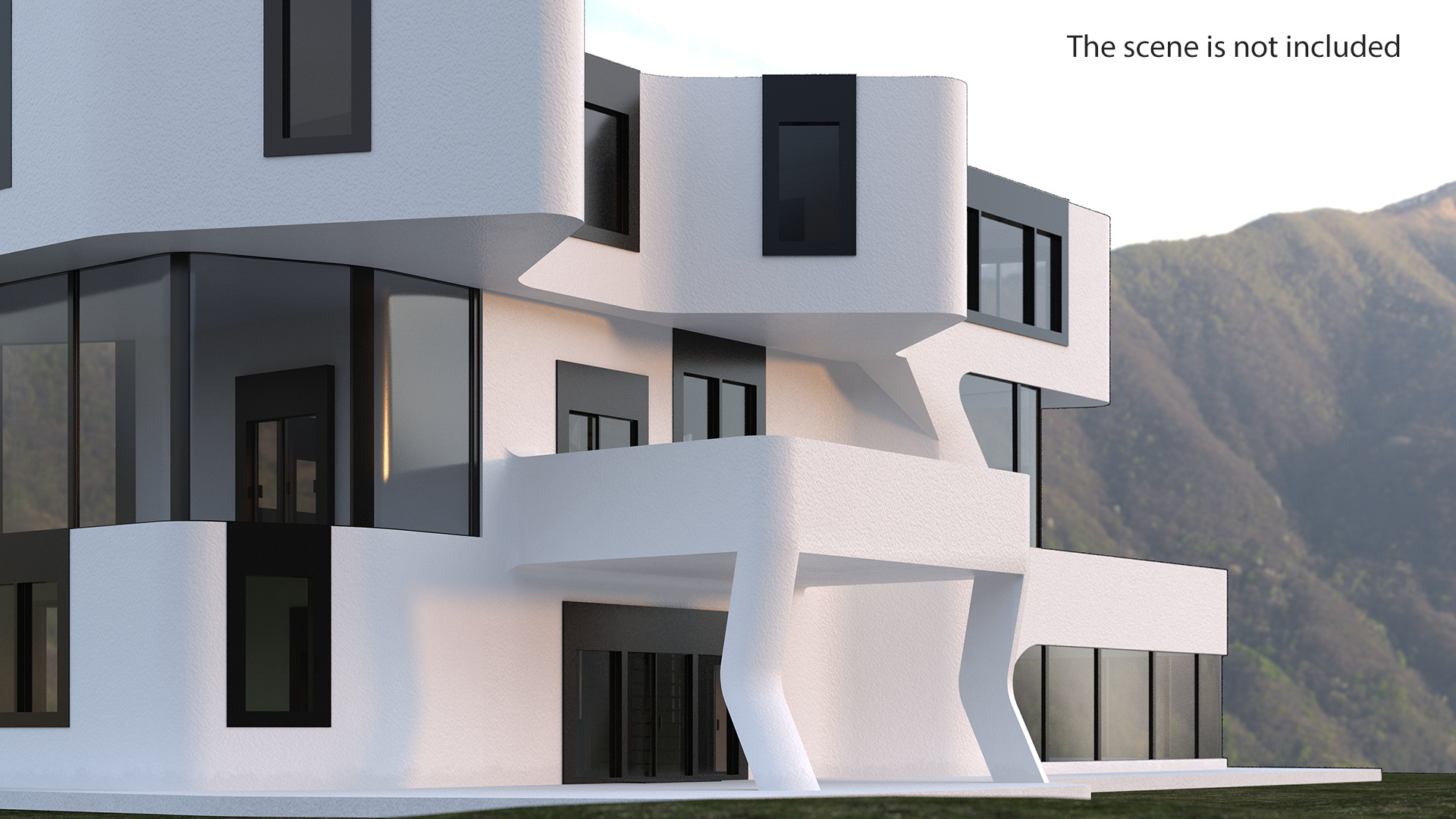 Futuristic House White 3D