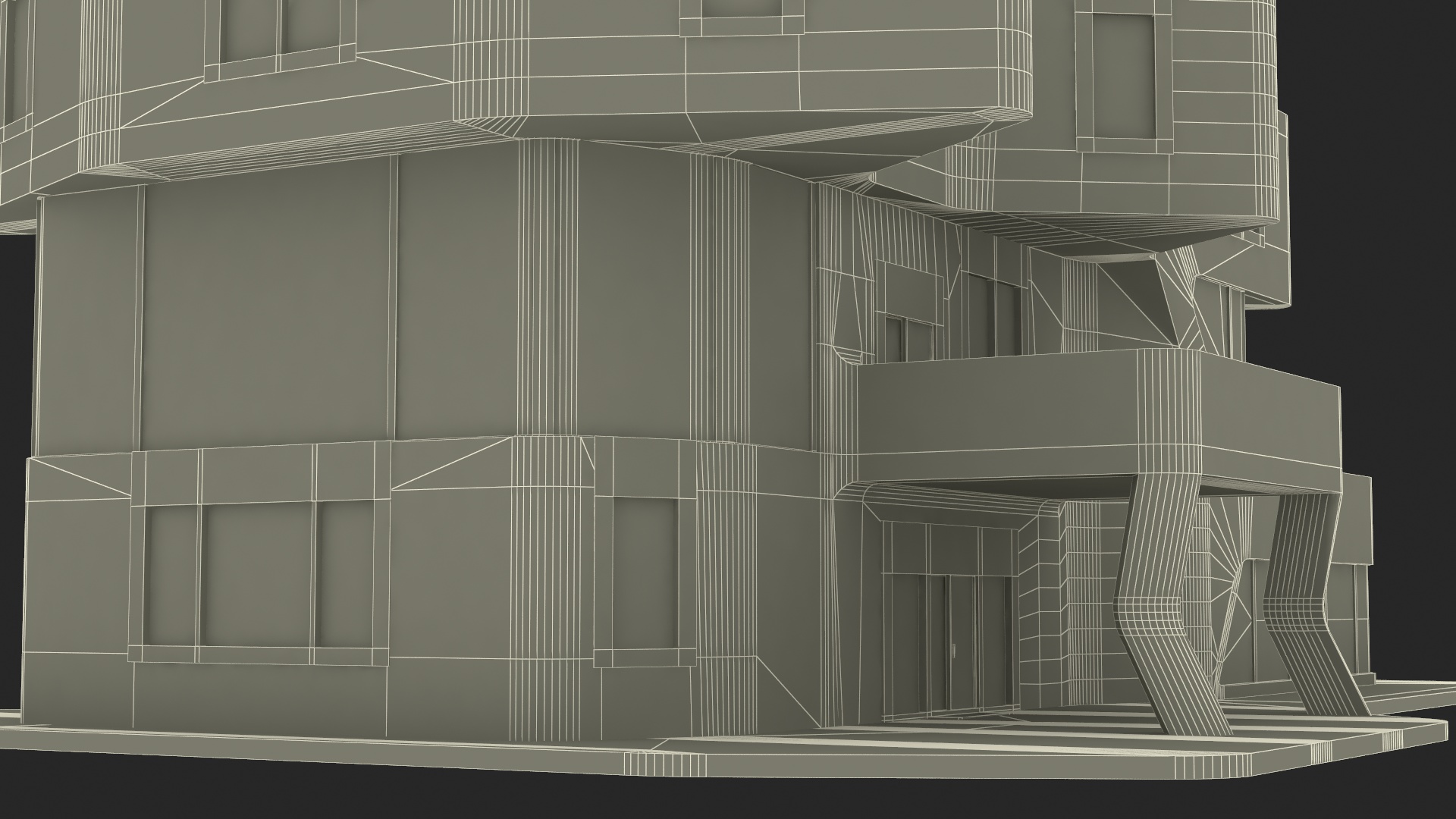 Futuristic House White 3D