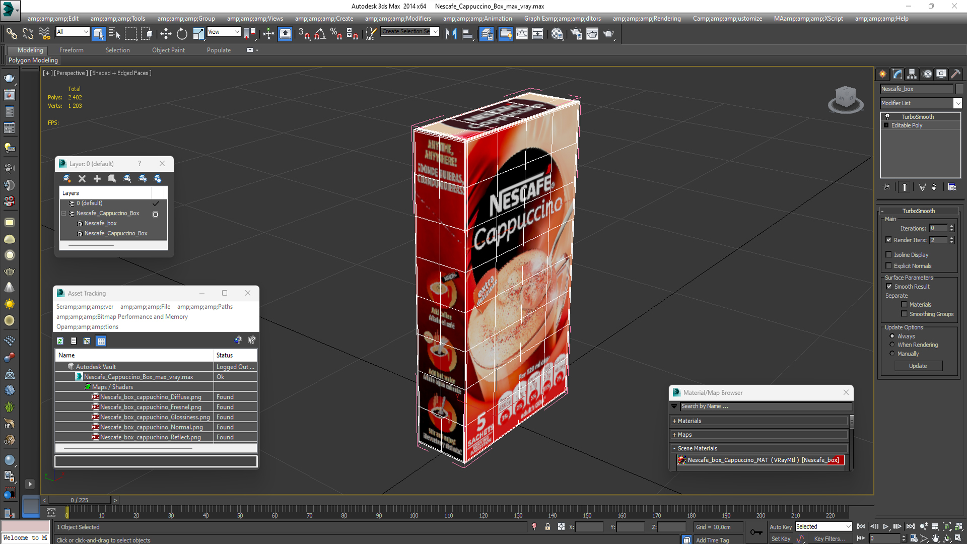 Nescafe Cappuccino Box 3D