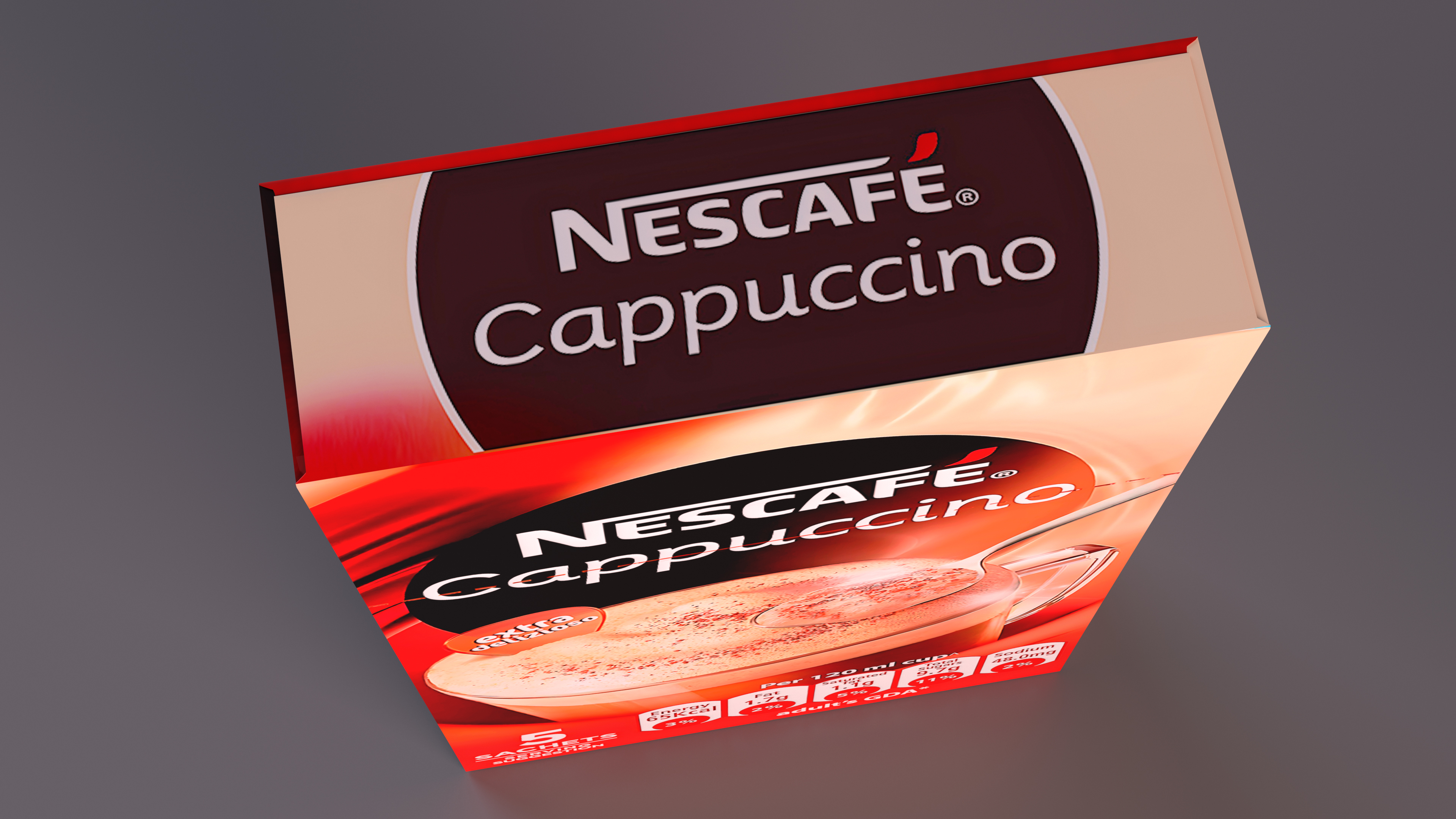 Nescafe Cappuccino Box 3D
