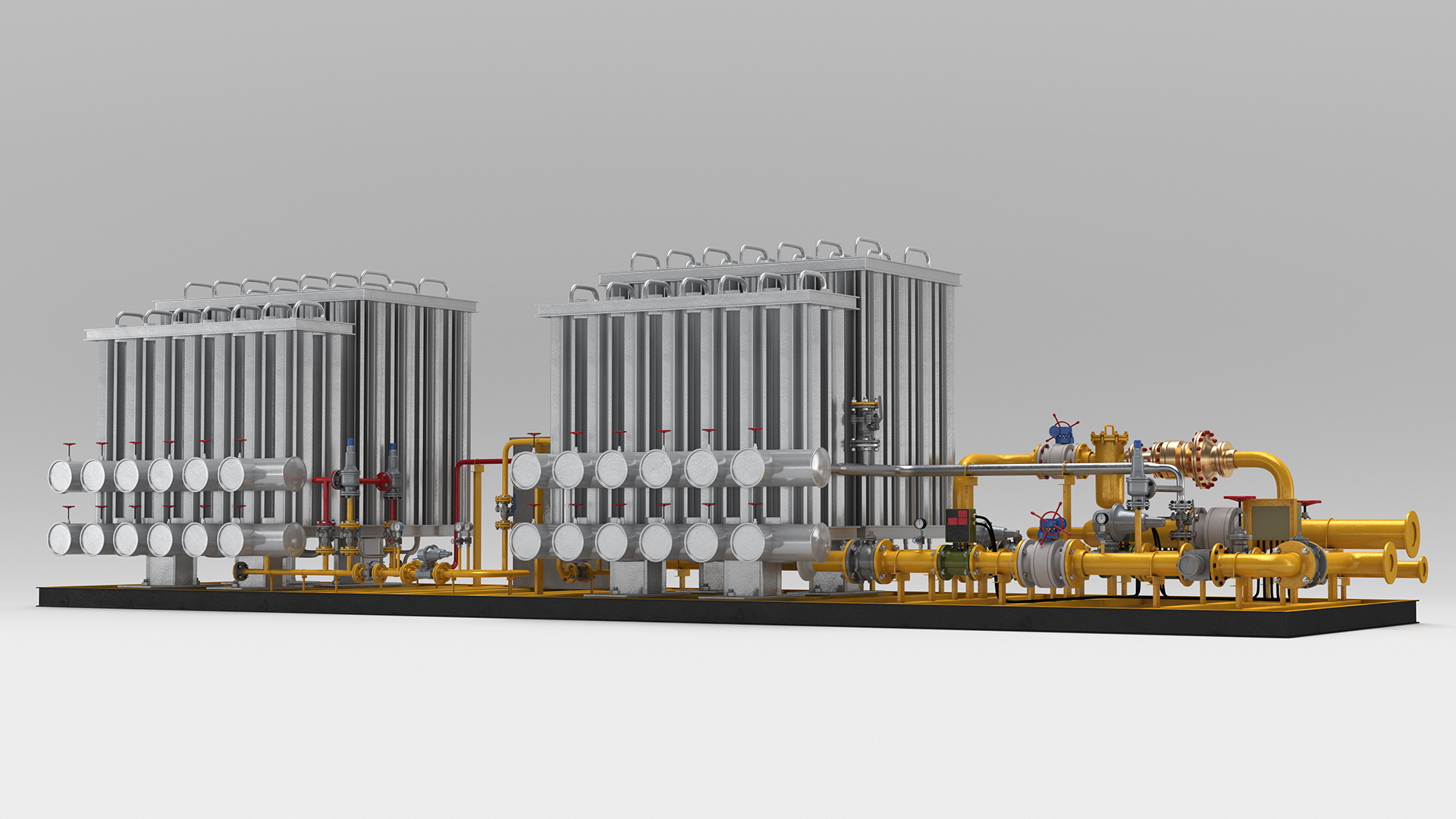 3D model LNG CNG Station