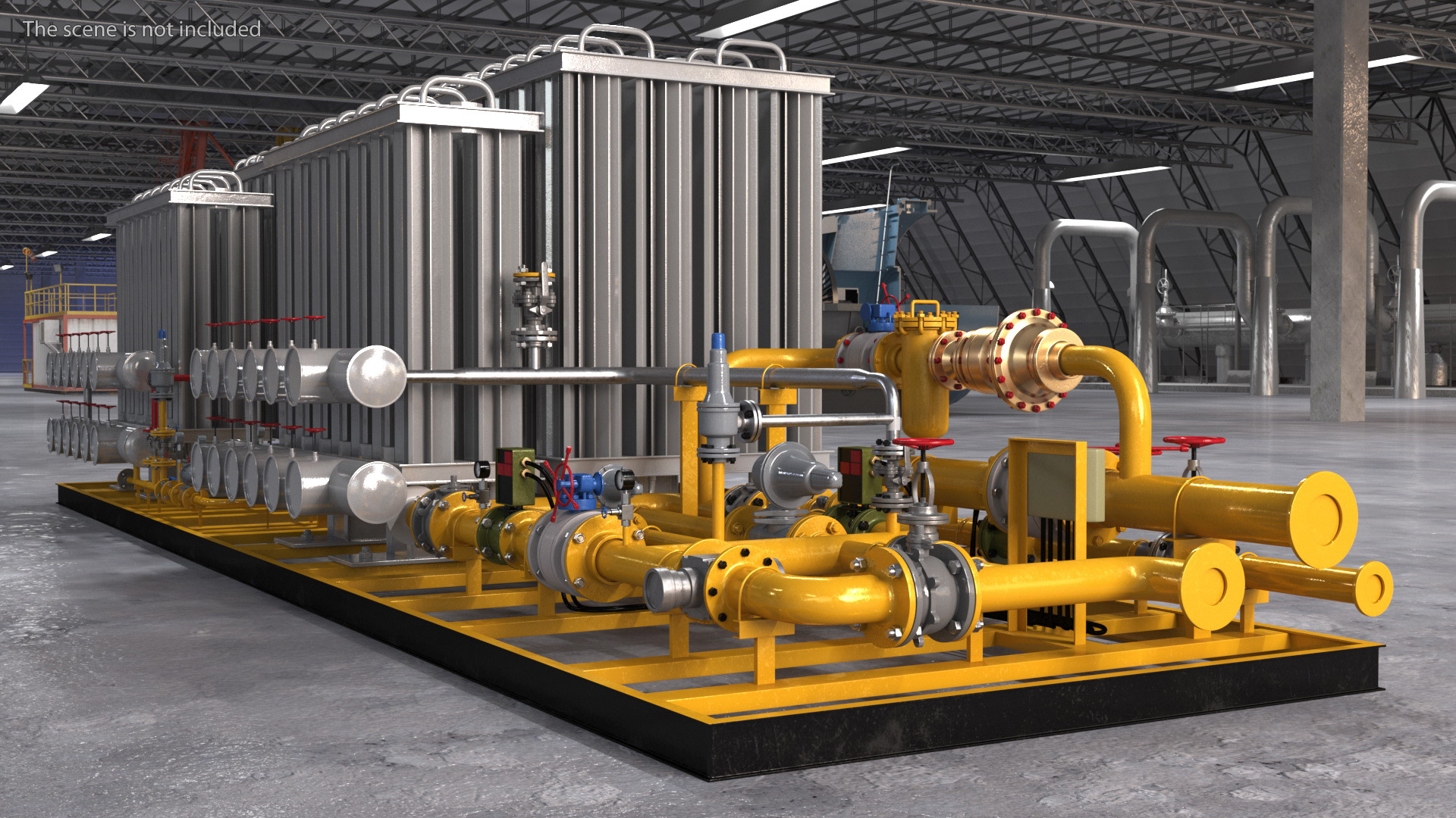 3D model LNG CNG Station