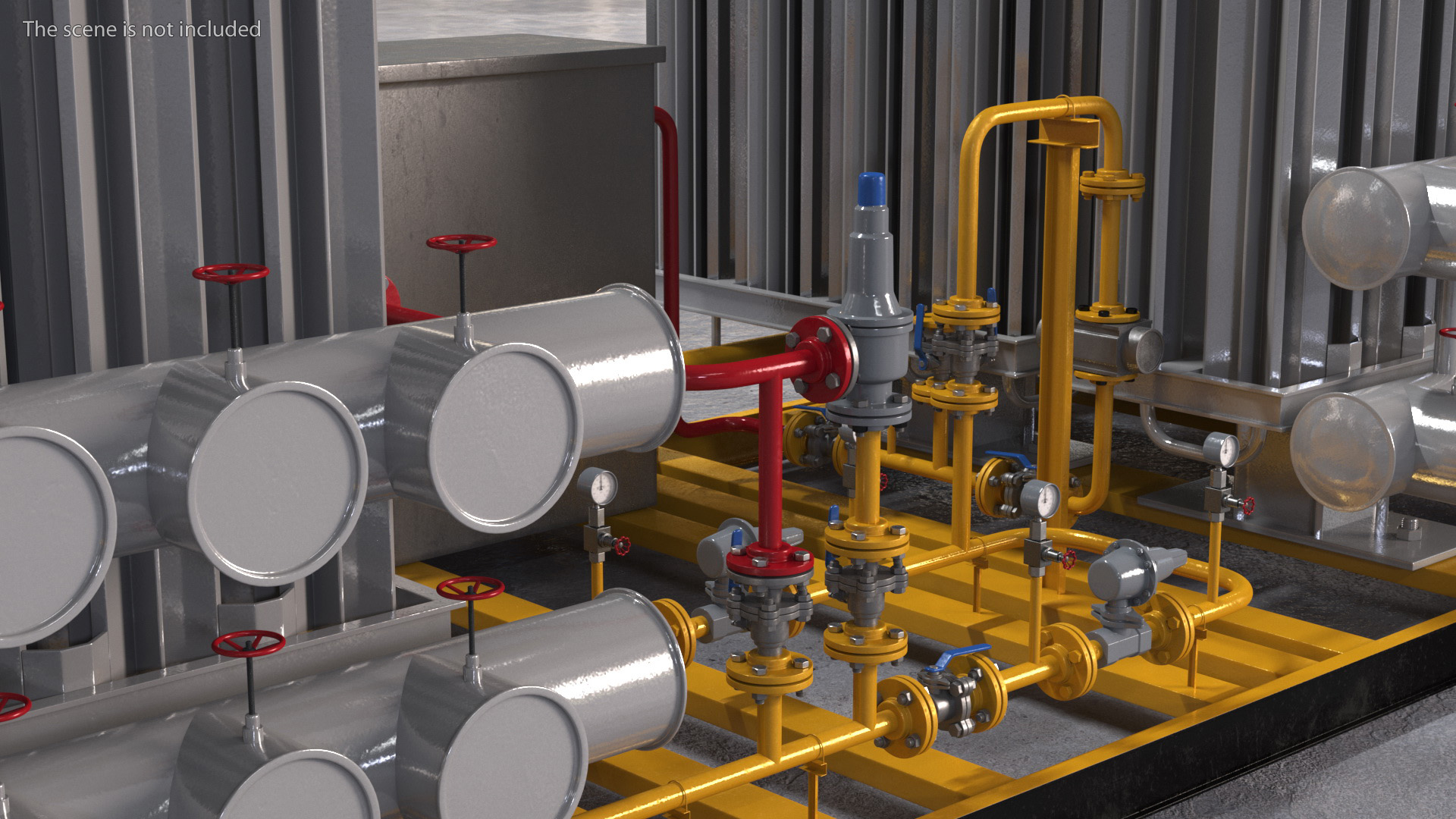 3D model LNG CNG Station