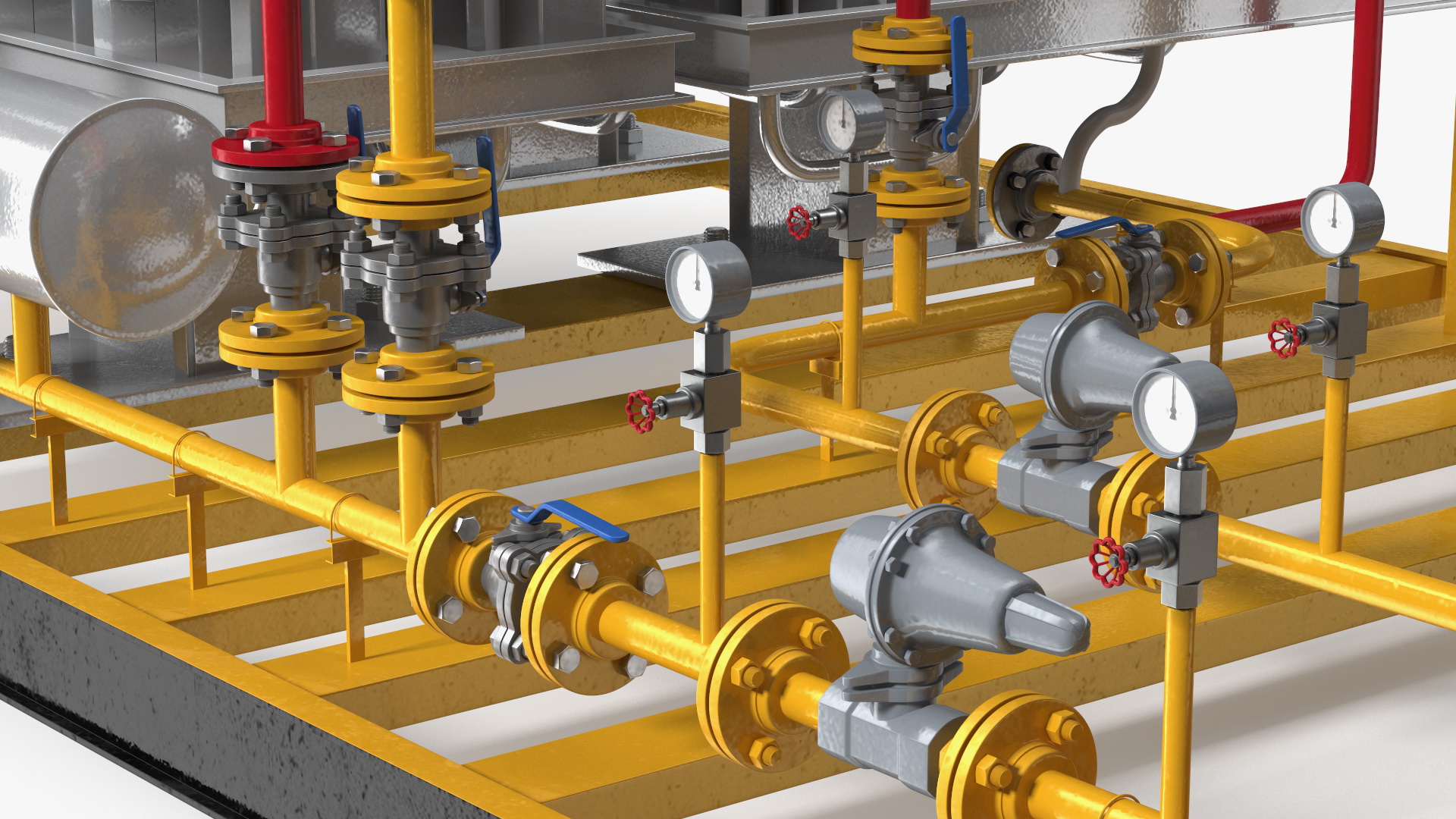 3D model LNG CNG Station