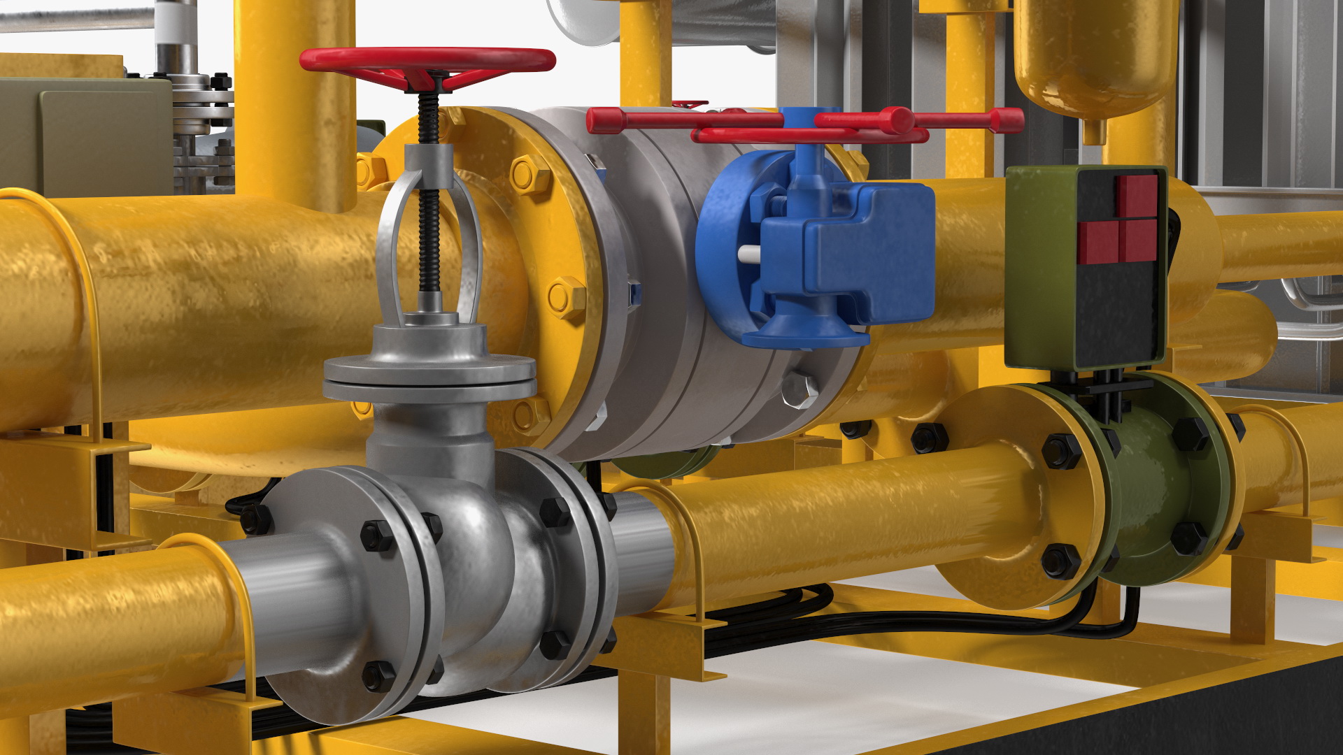3D model LNG CNG Station