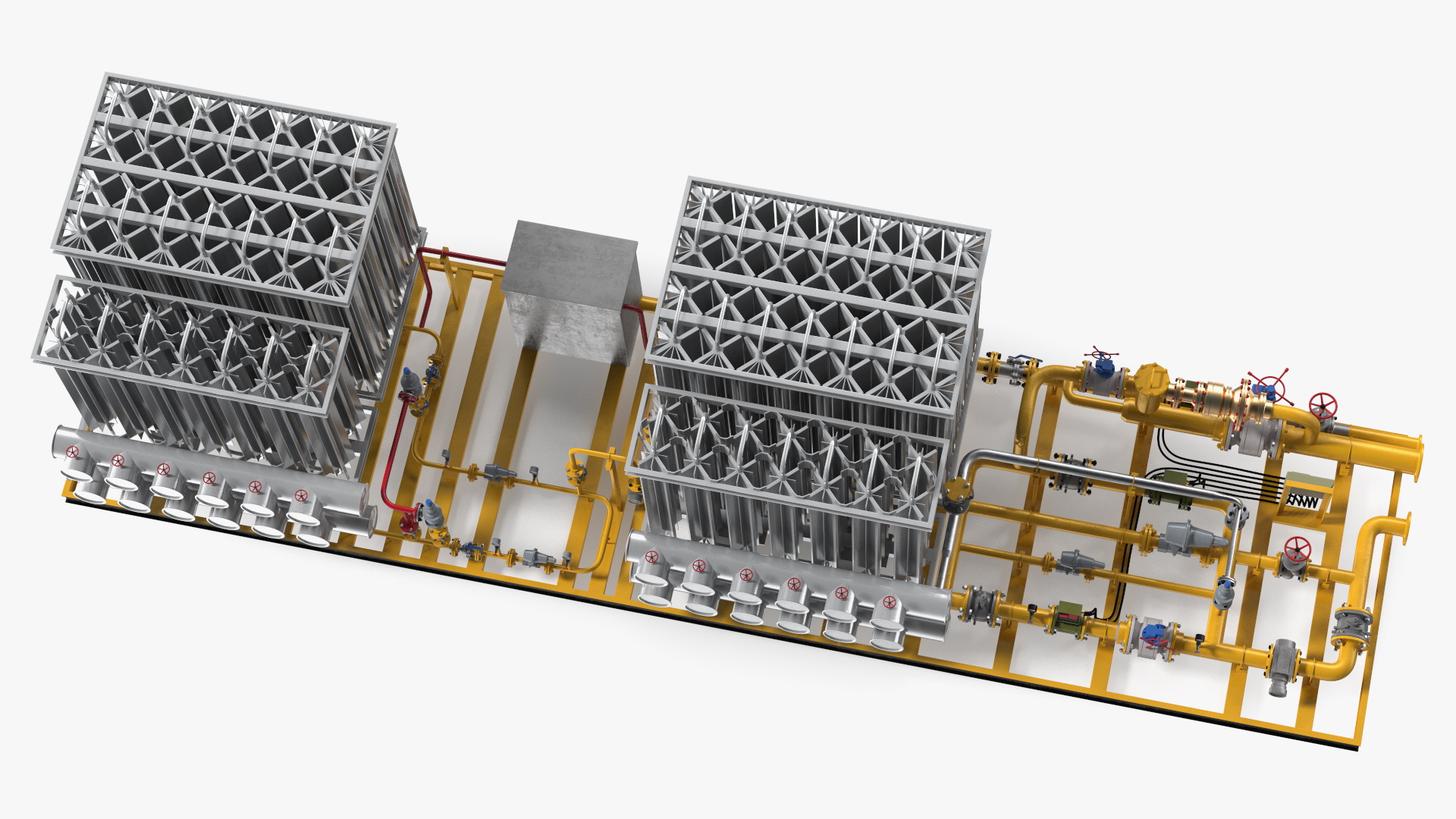 3D model LNG CNG Station