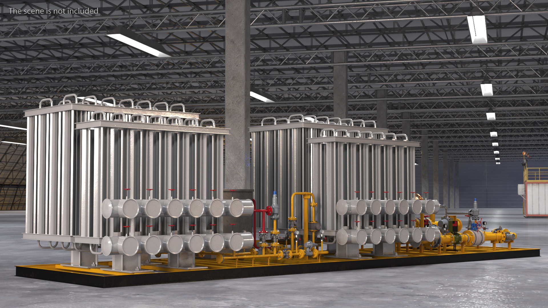 3D model LNG CNG Station