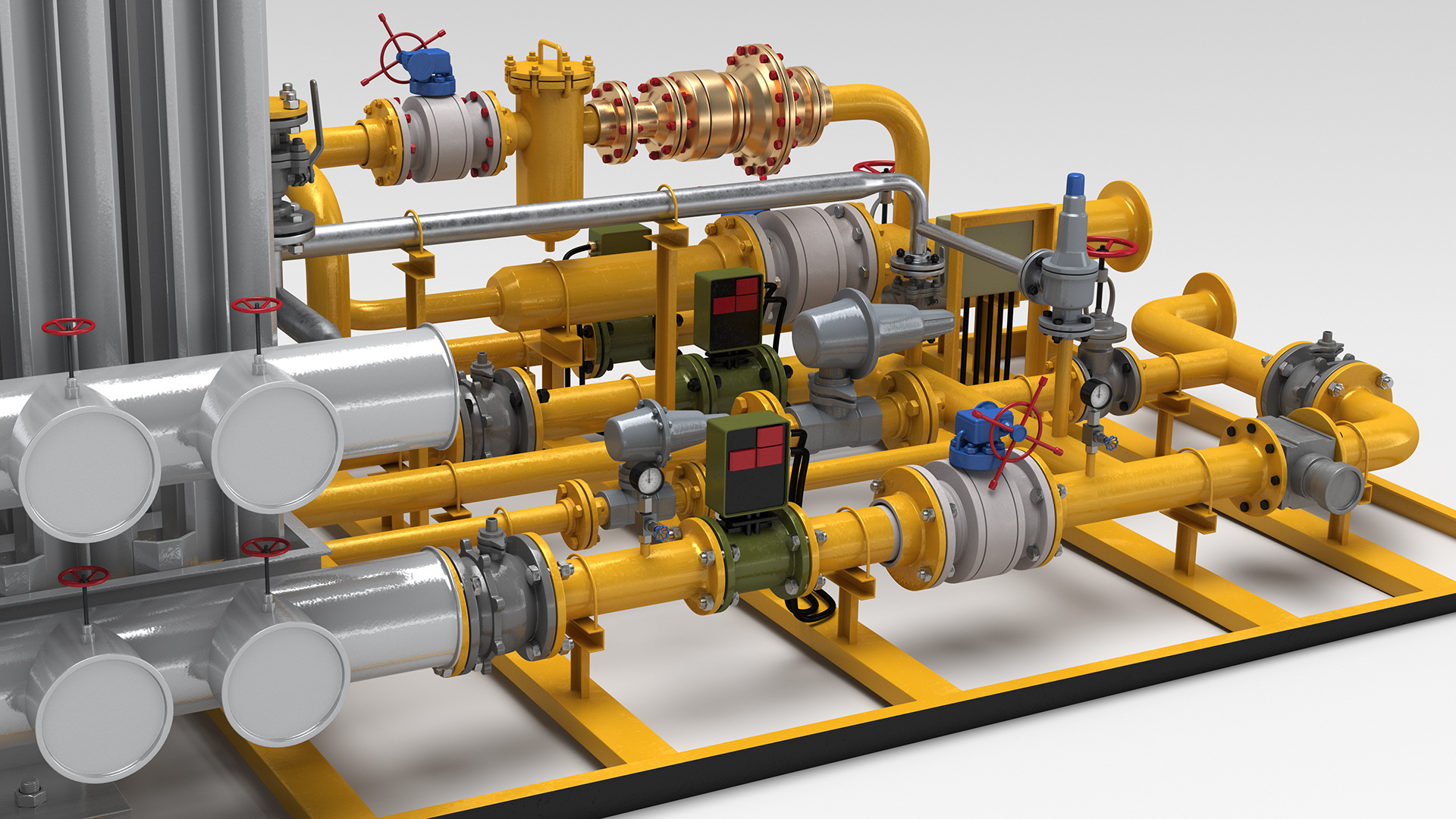 3D model LNG CNG Station