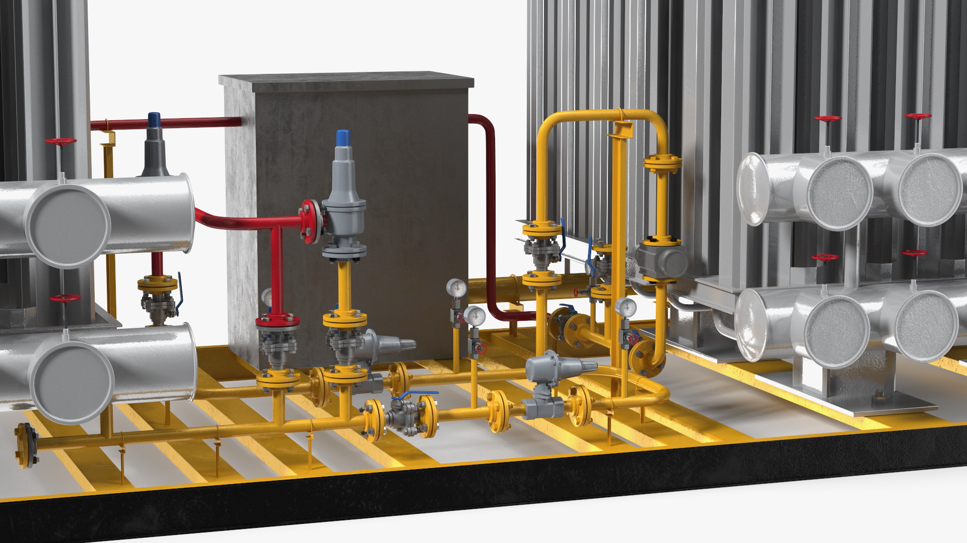 3D model LNG CNG Station
