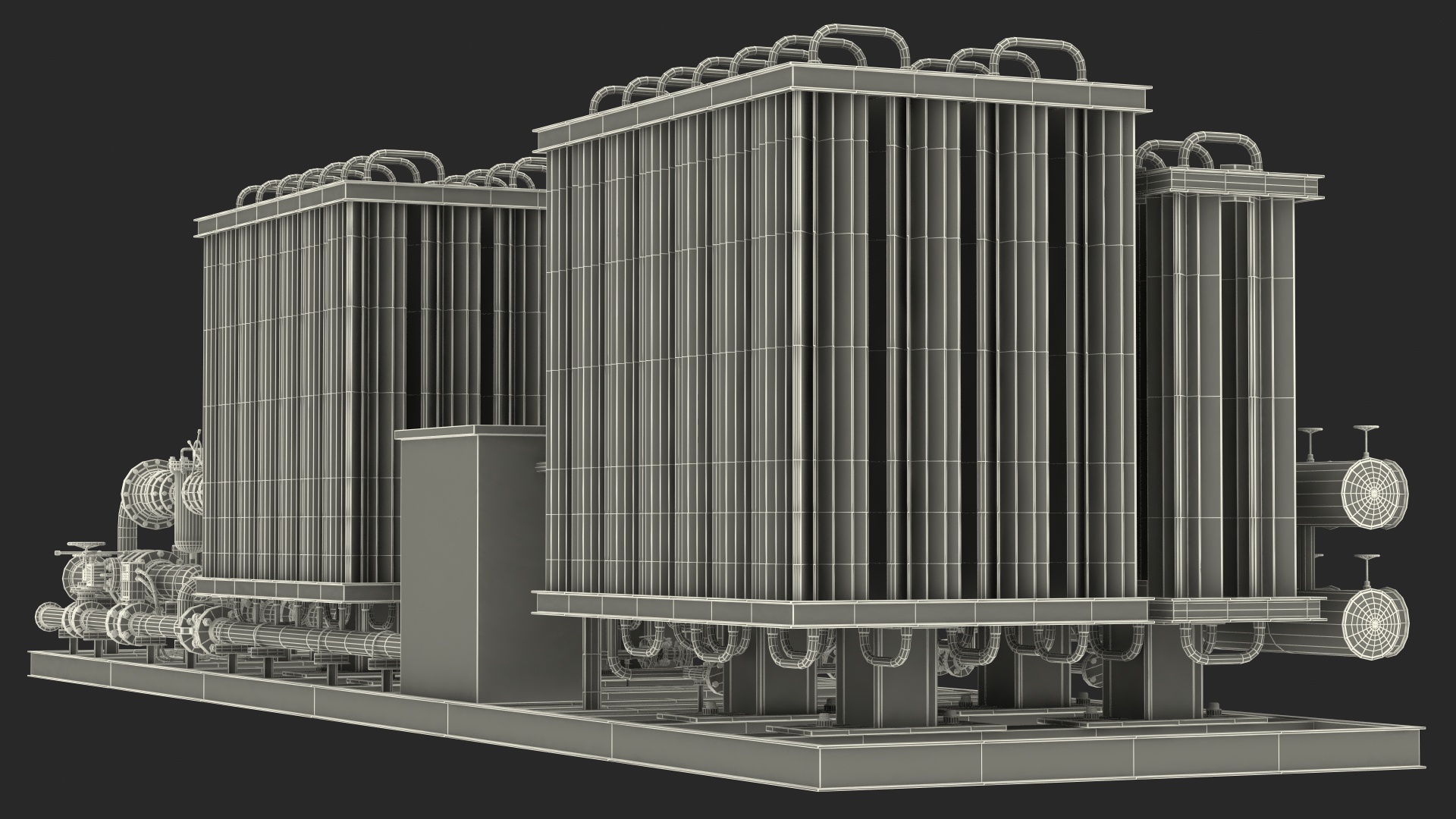 3D model LNG CNG Station