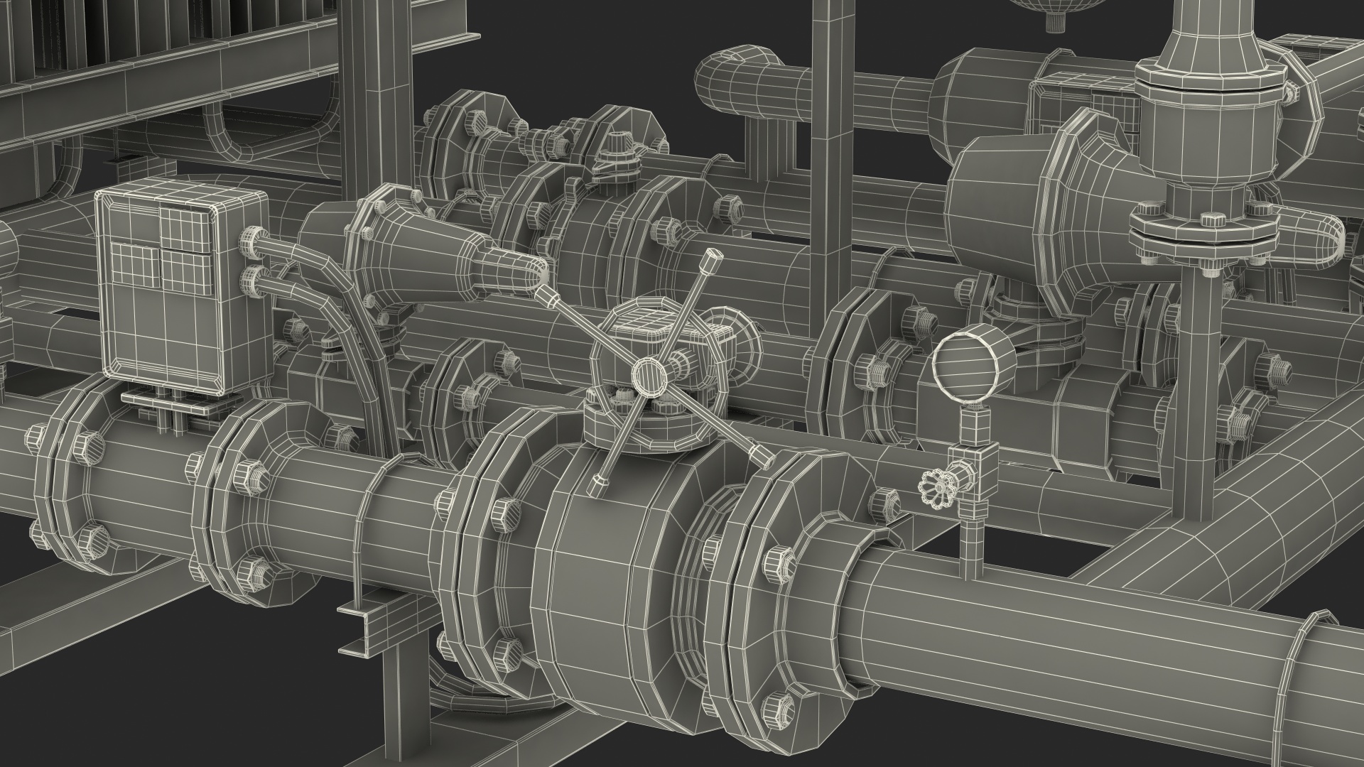 3D model LNG CNG Station