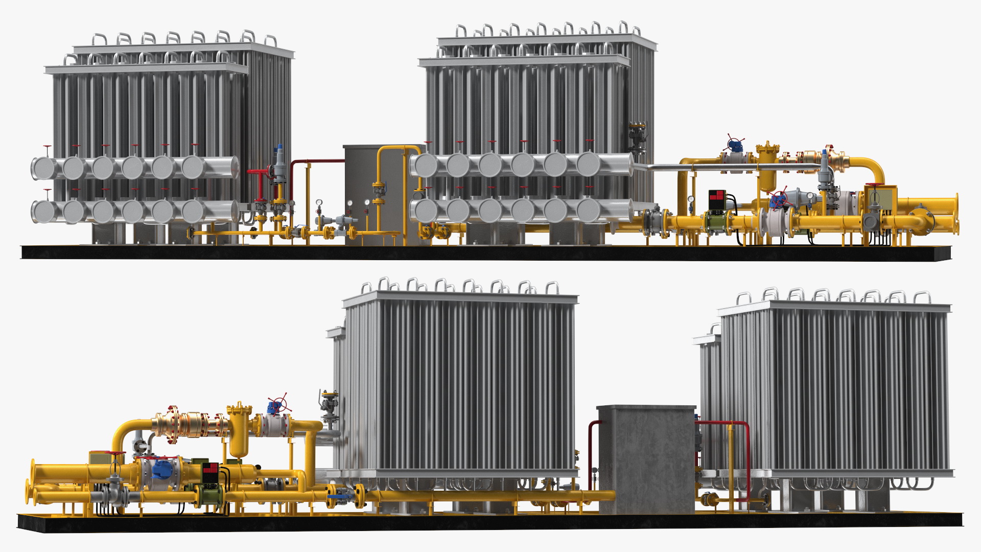 3D model LNG CNG Station