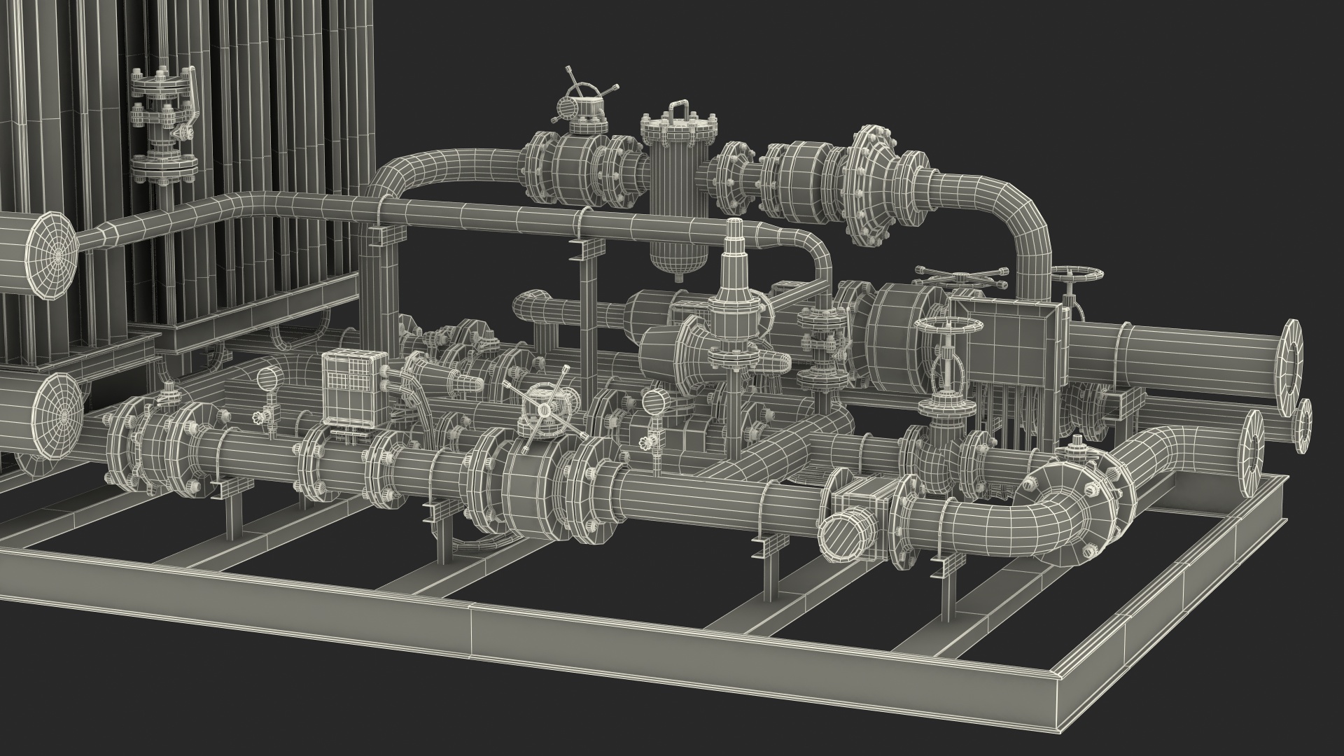 3D model LNG CNG Station
