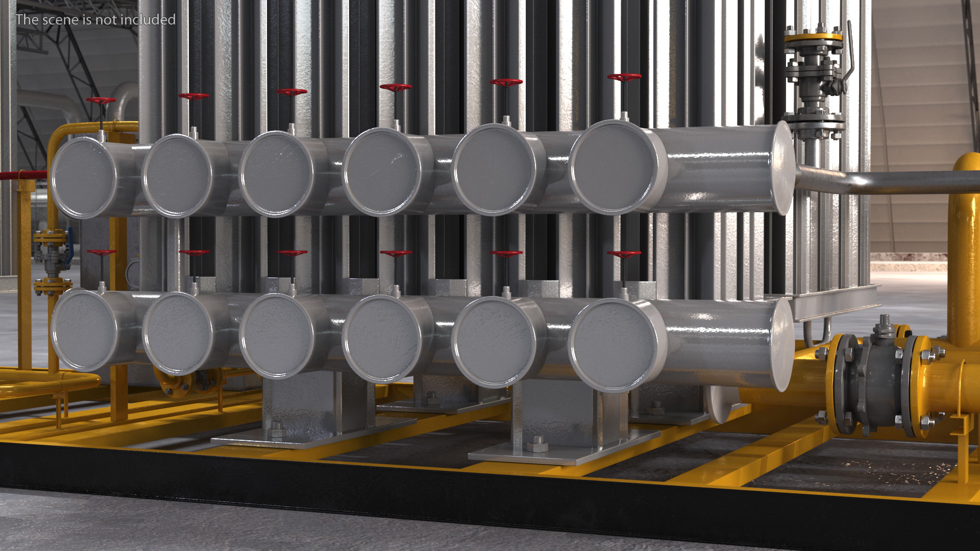 3D model LNG CNG Station