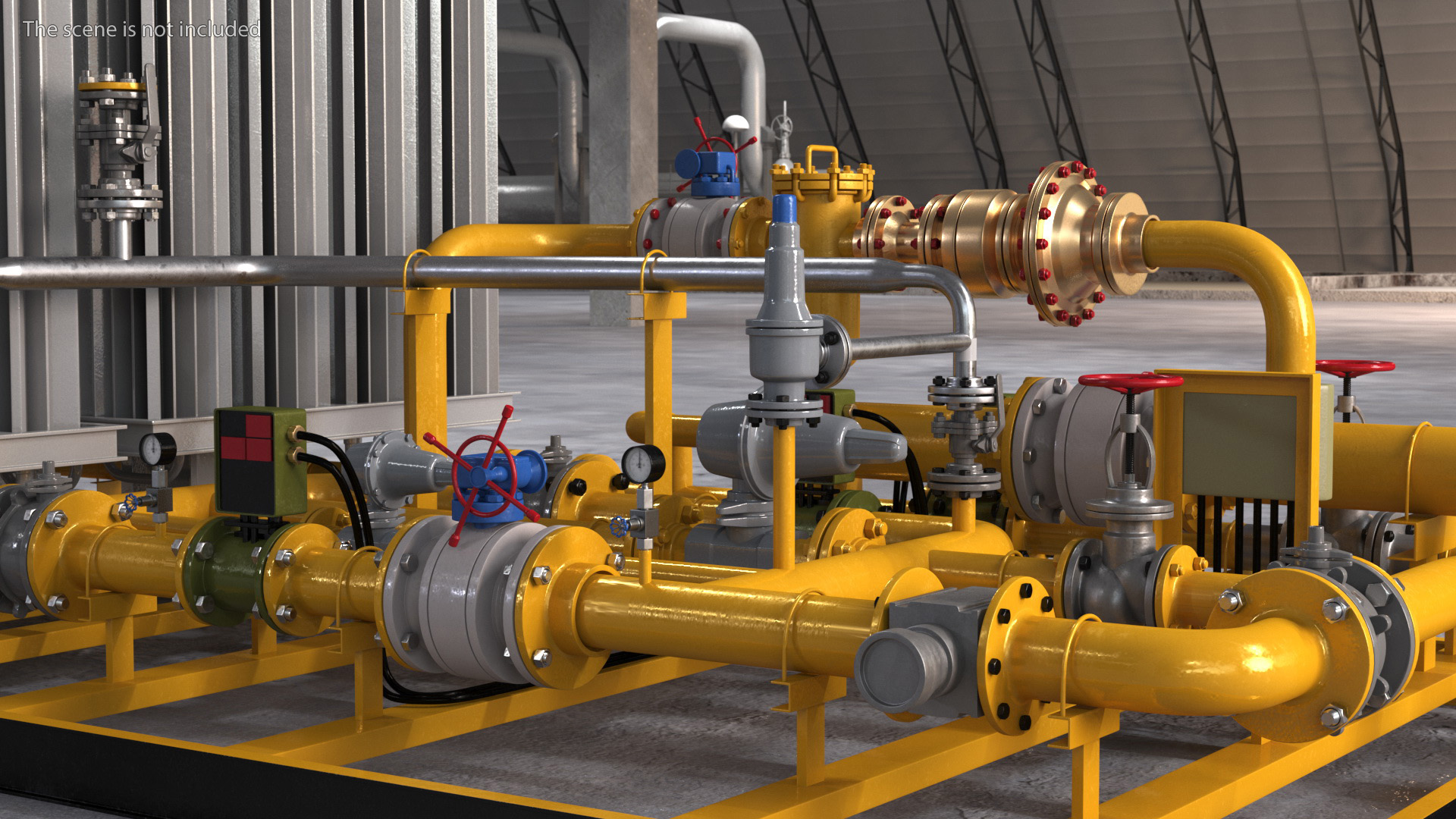 3D model LNG CNG Station