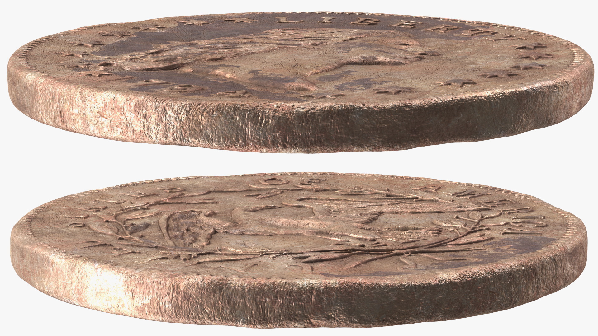 3D Flowing Hair Silver Dollar Coin 1794