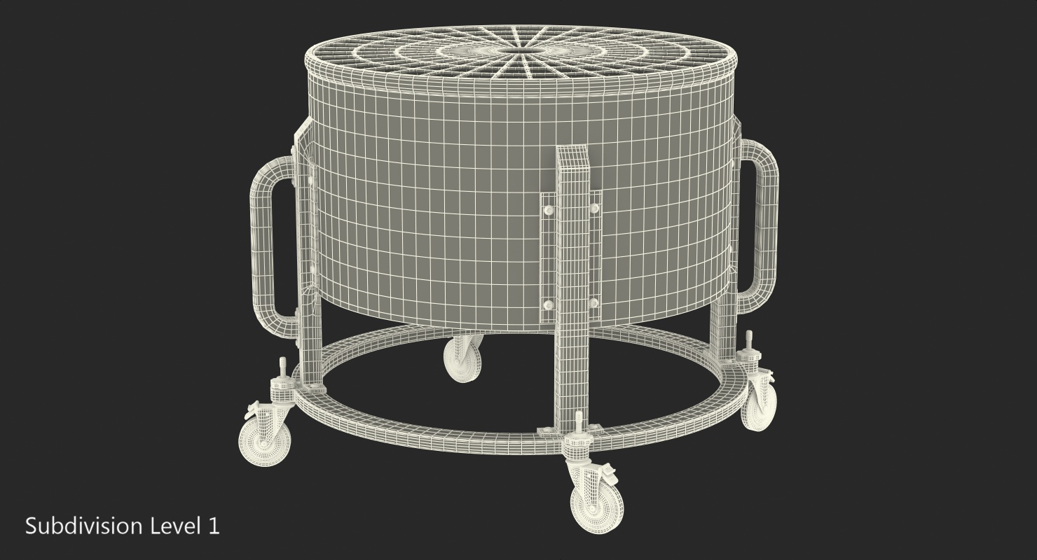 3D model Industrial Floor Fan