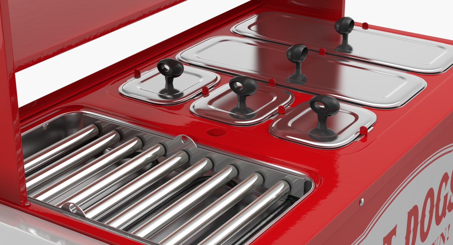 3D model Hot Dog Vending Cart