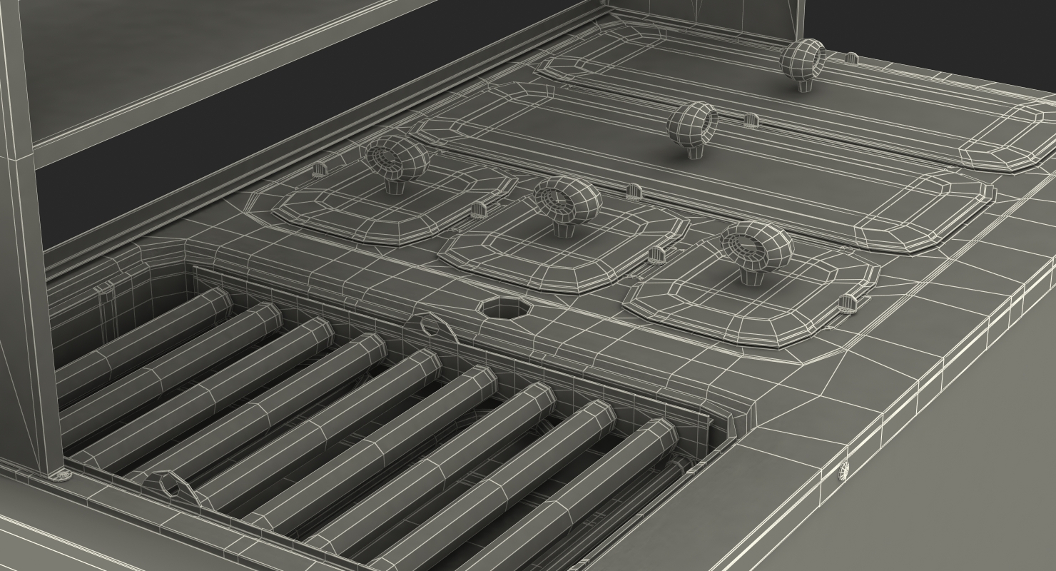 3D model Hot Dog Vending Cart