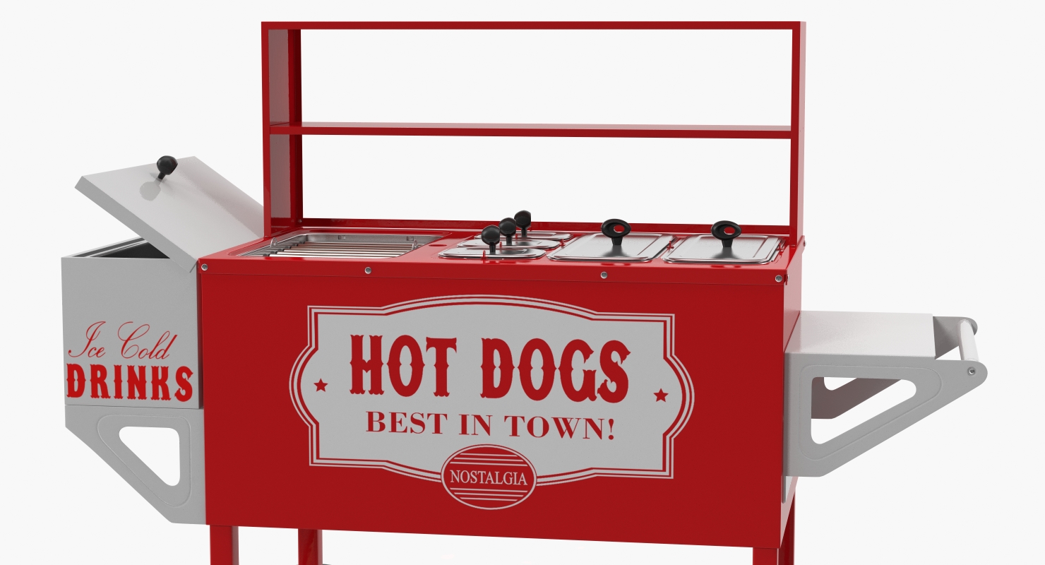 3D model Hot Dog Vending Cart