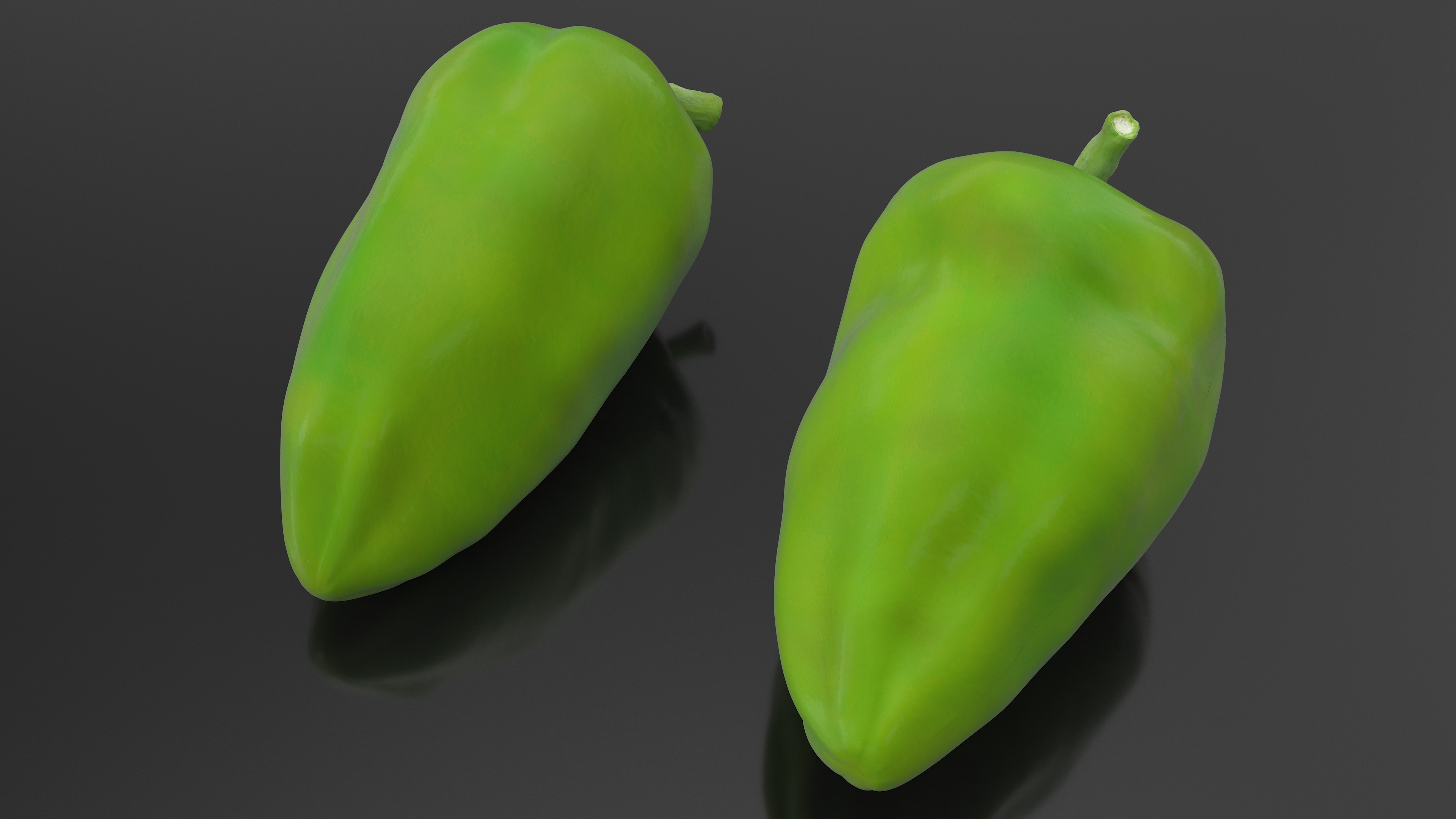 Long Green Pepper 3D