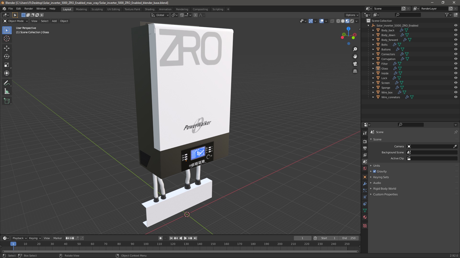 3D Solar inverter 5000 ZRO Enabled