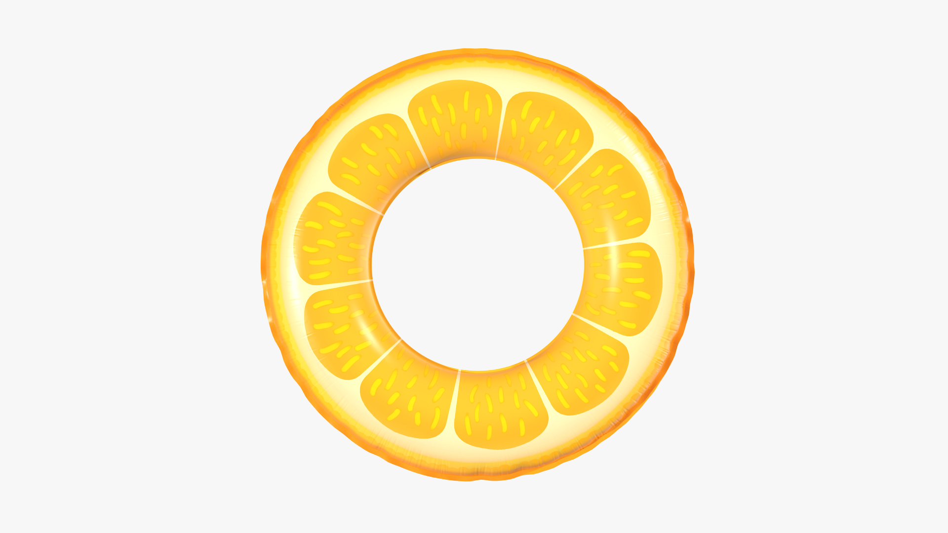 3D Orange Swimming Pool Float Ring