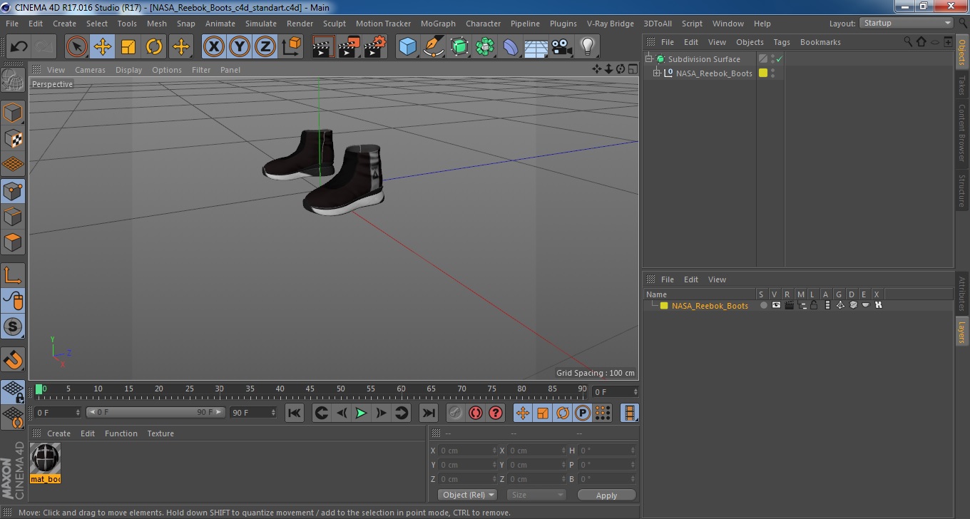 NASA Reebok Boots 3D