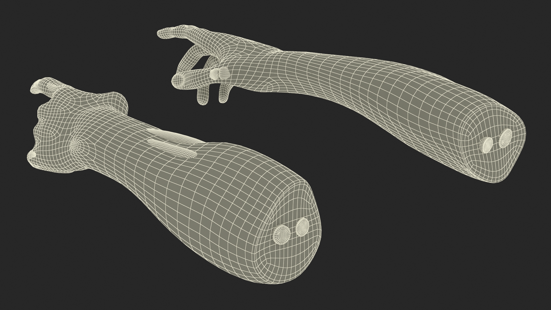 Horror Zombie Hands 3D model
