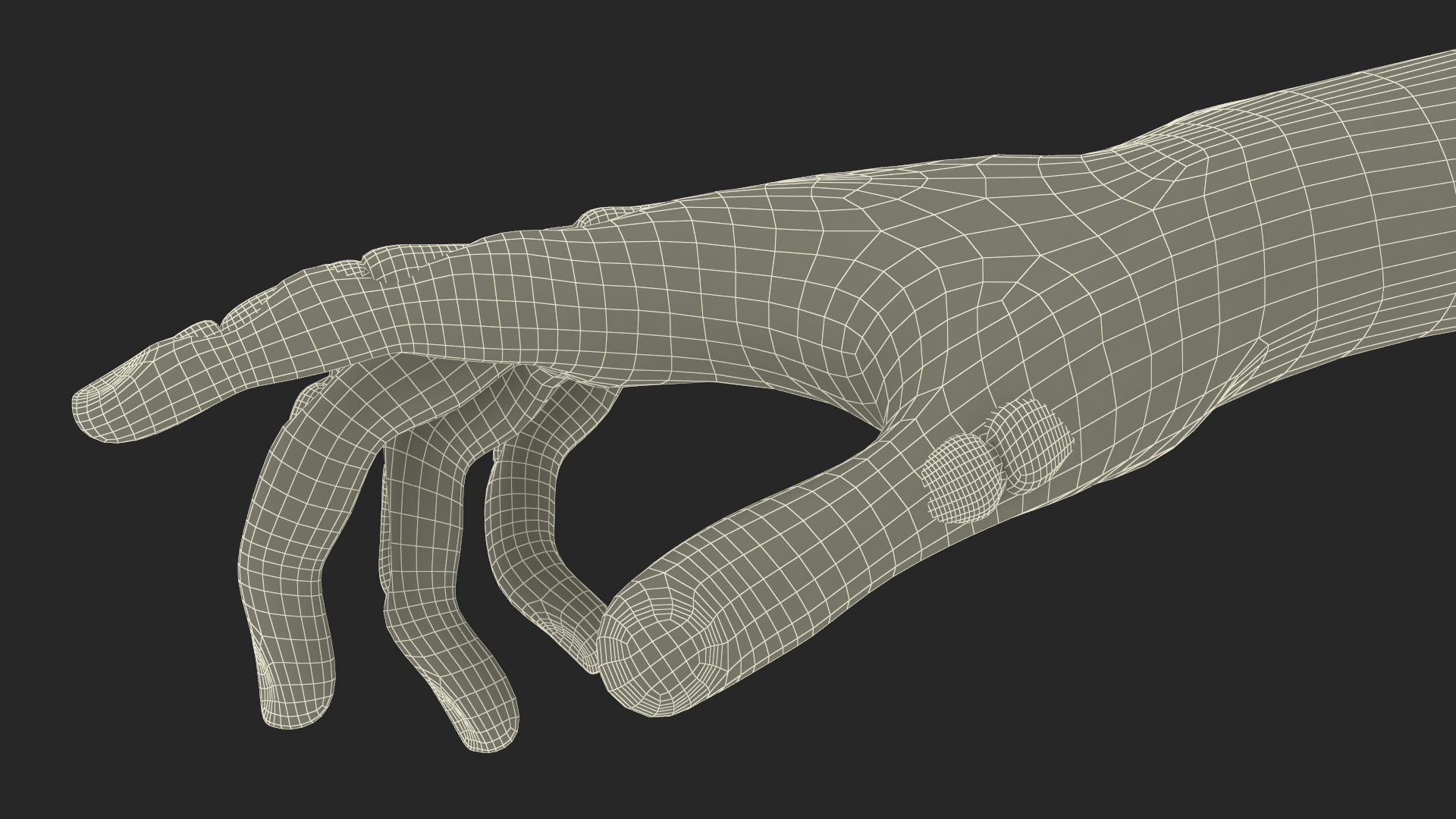 Horror Zombie Hands 3D model