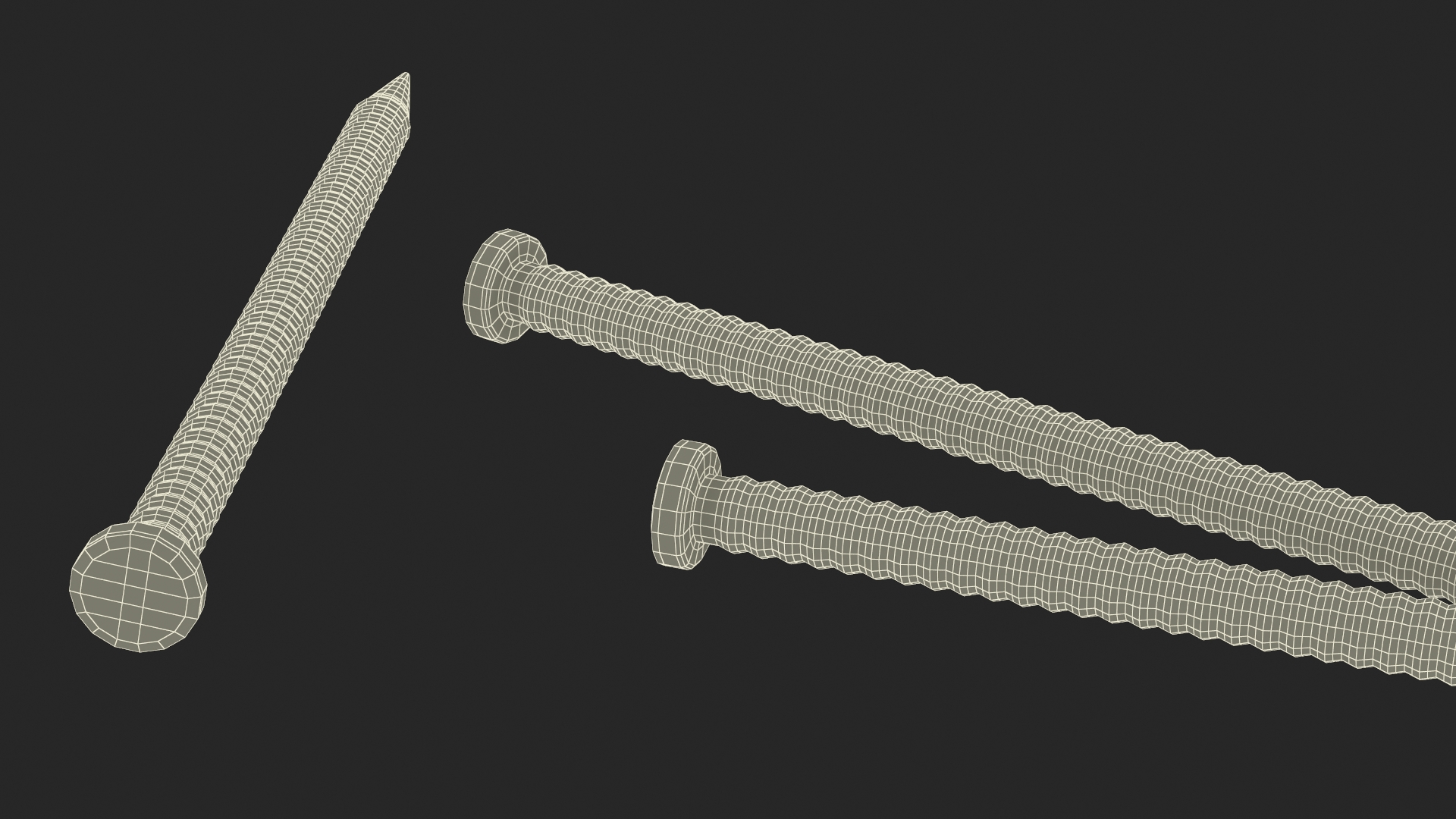 Panel Board Nails 3D