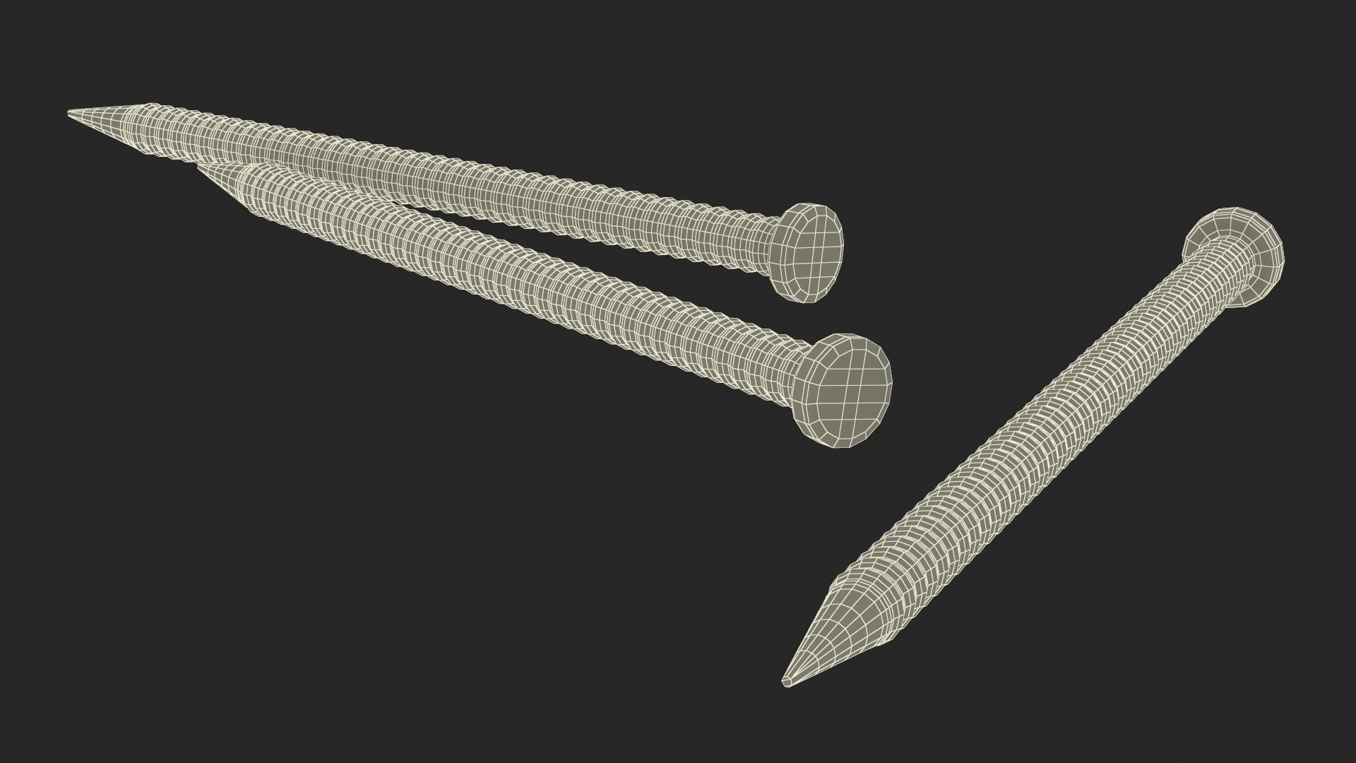 Panel Board Nails 3D
