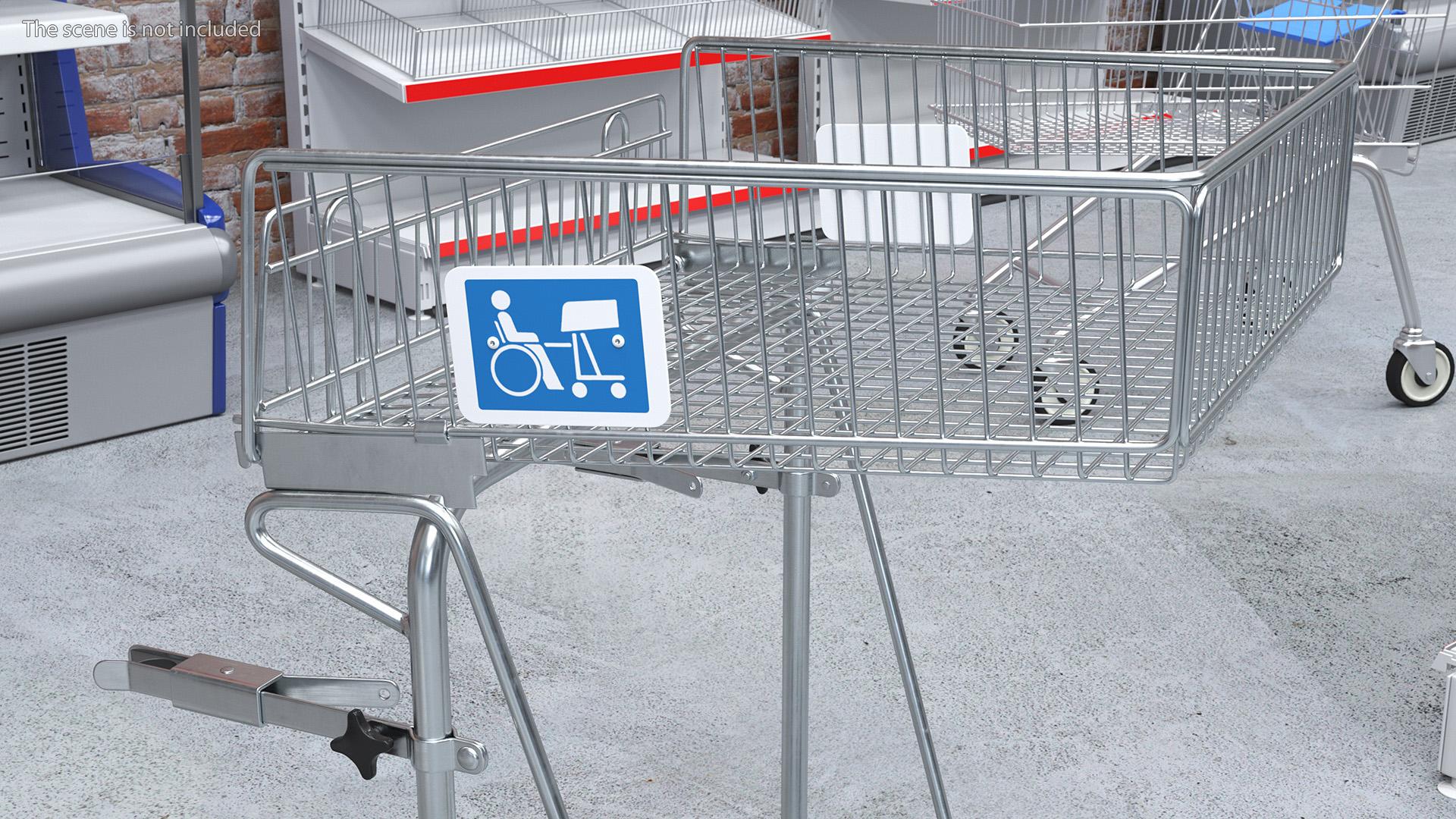 Shopping Cart for Disabled Persons 3D model